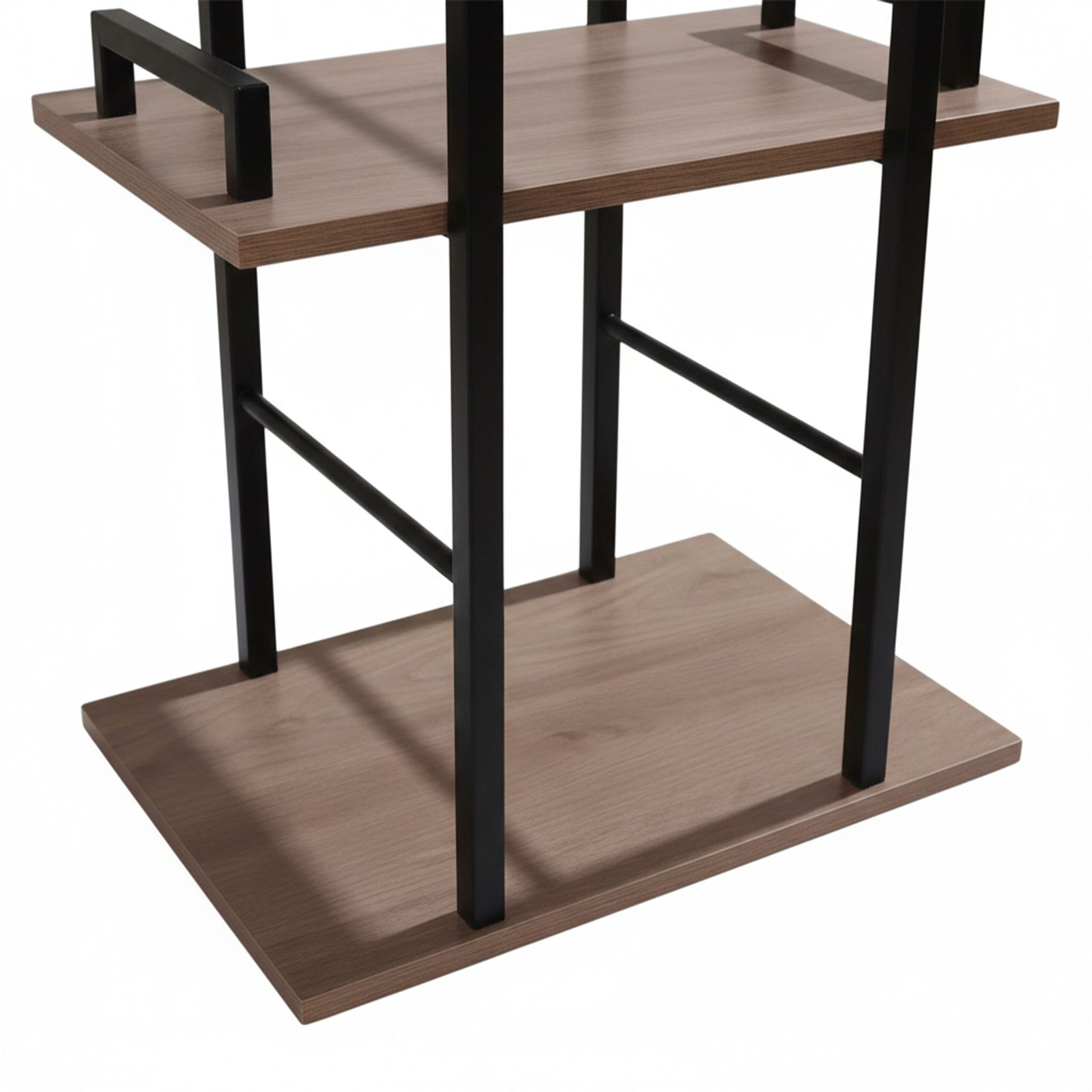 Standregal mit 5 Ebenen Schwarz-Grau von Relaxdays