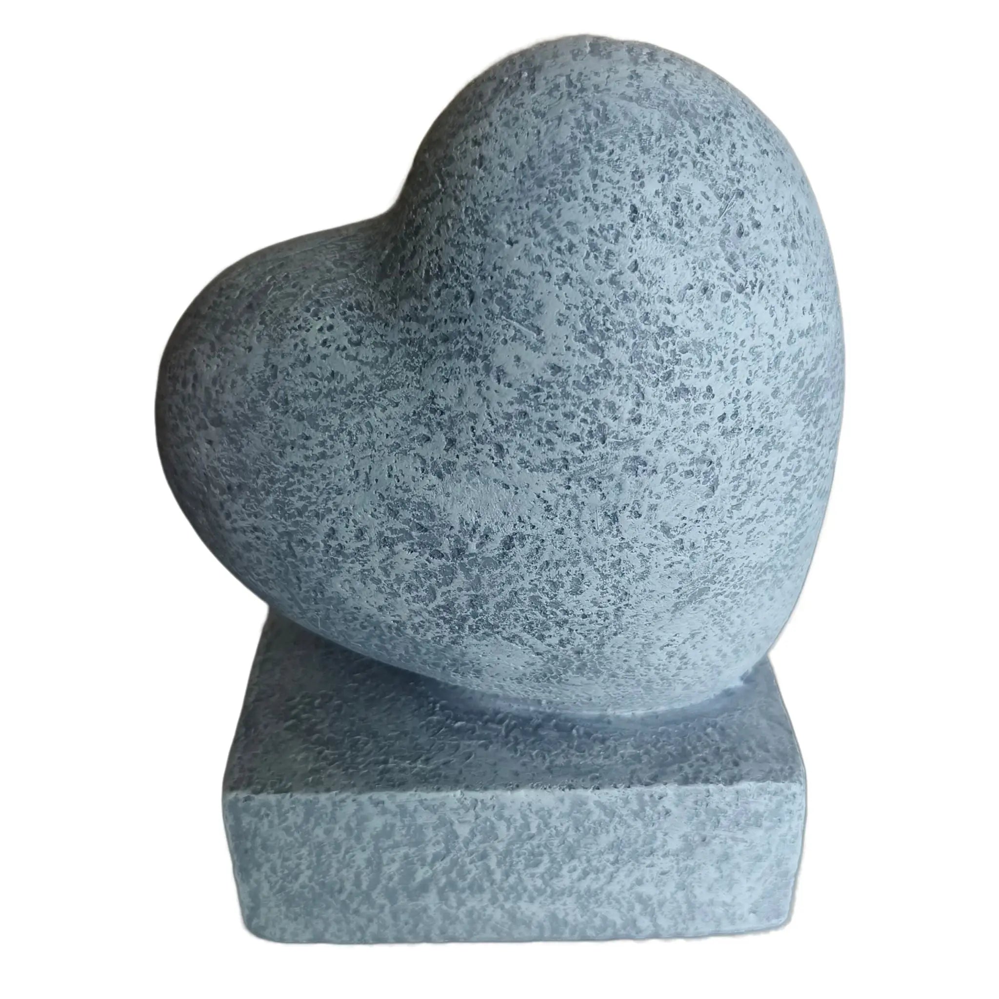 Grabschmuck Herz mit Spruch Grau von Relaxdays