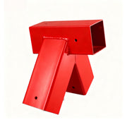Schaukelverbinder A-Form Stahl Rot von Relaxdays