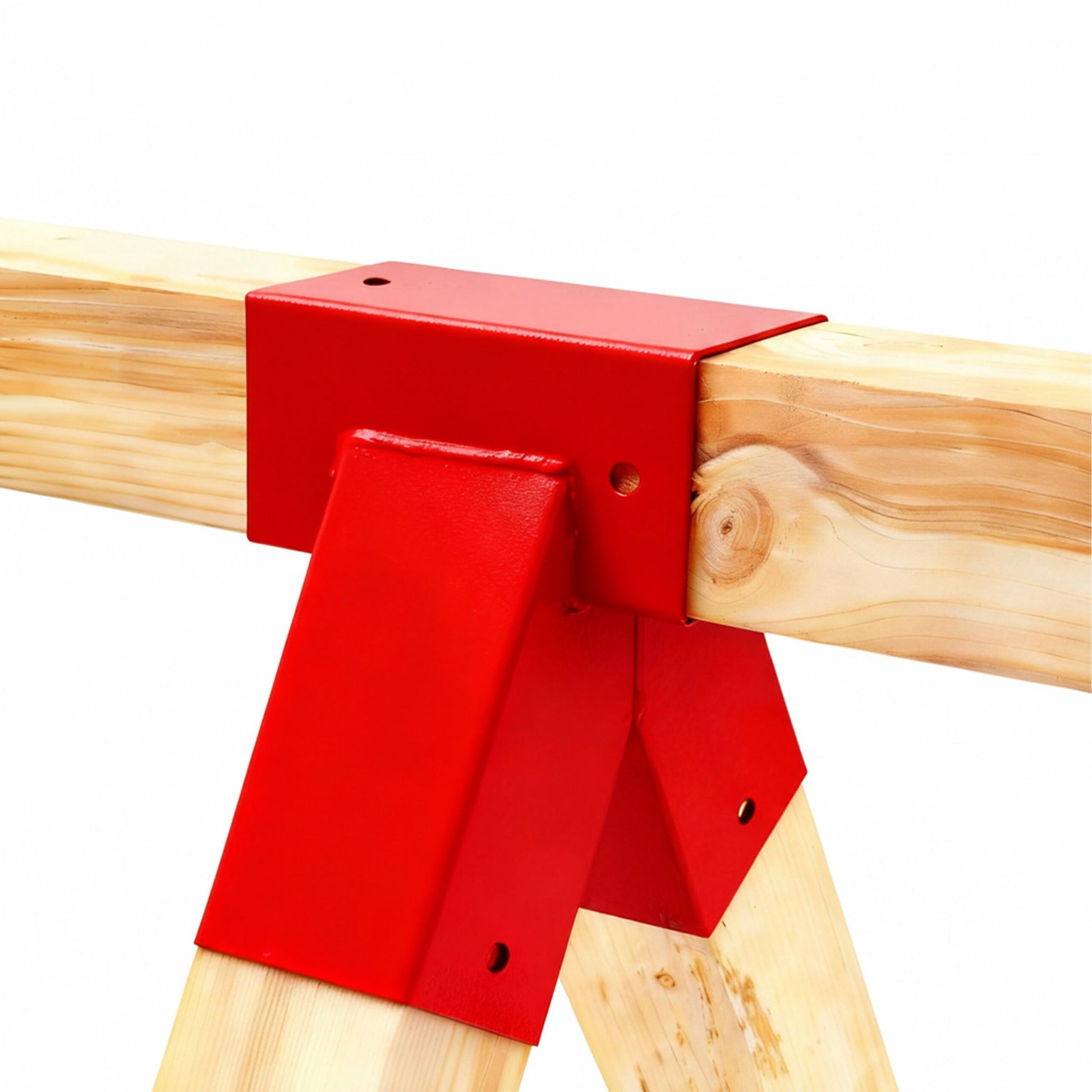 Schaukelverbinder A-Form Stahl Rot von Relaxdays