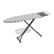 Bügelbrett 110 x 33cm Weiss-Schwarz-Grau von Relaxdays