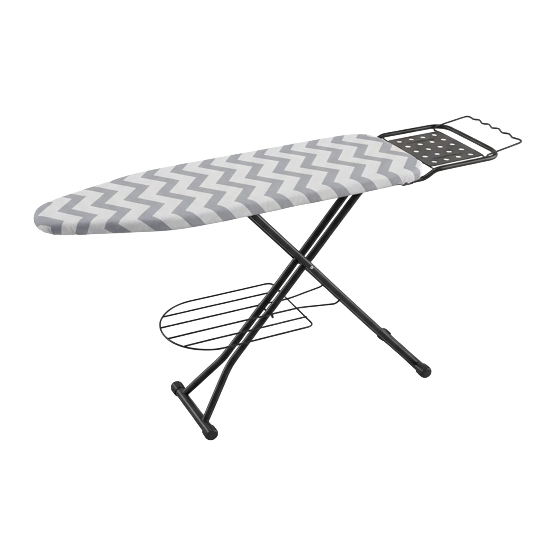 Bügelbrett 110 x 33cm Weiss-Schwarz-Grau von Relaxdays