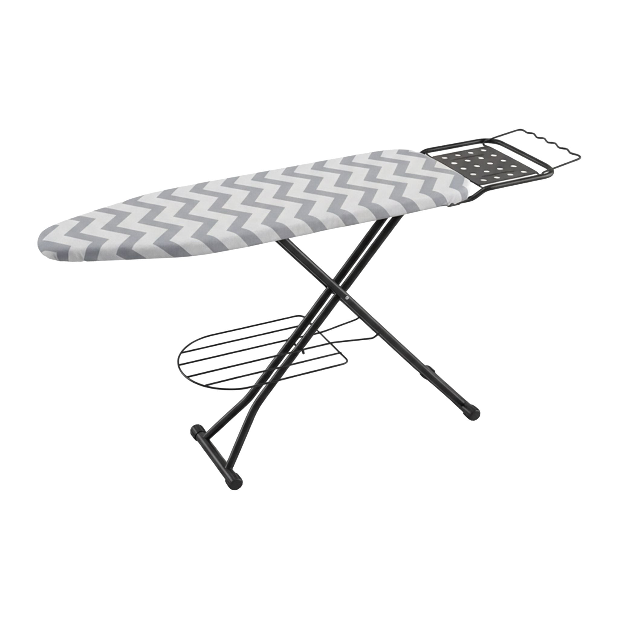 Bügelbrett 110 x 33cm Weiss-Schwarz-Grau von Relaxdays