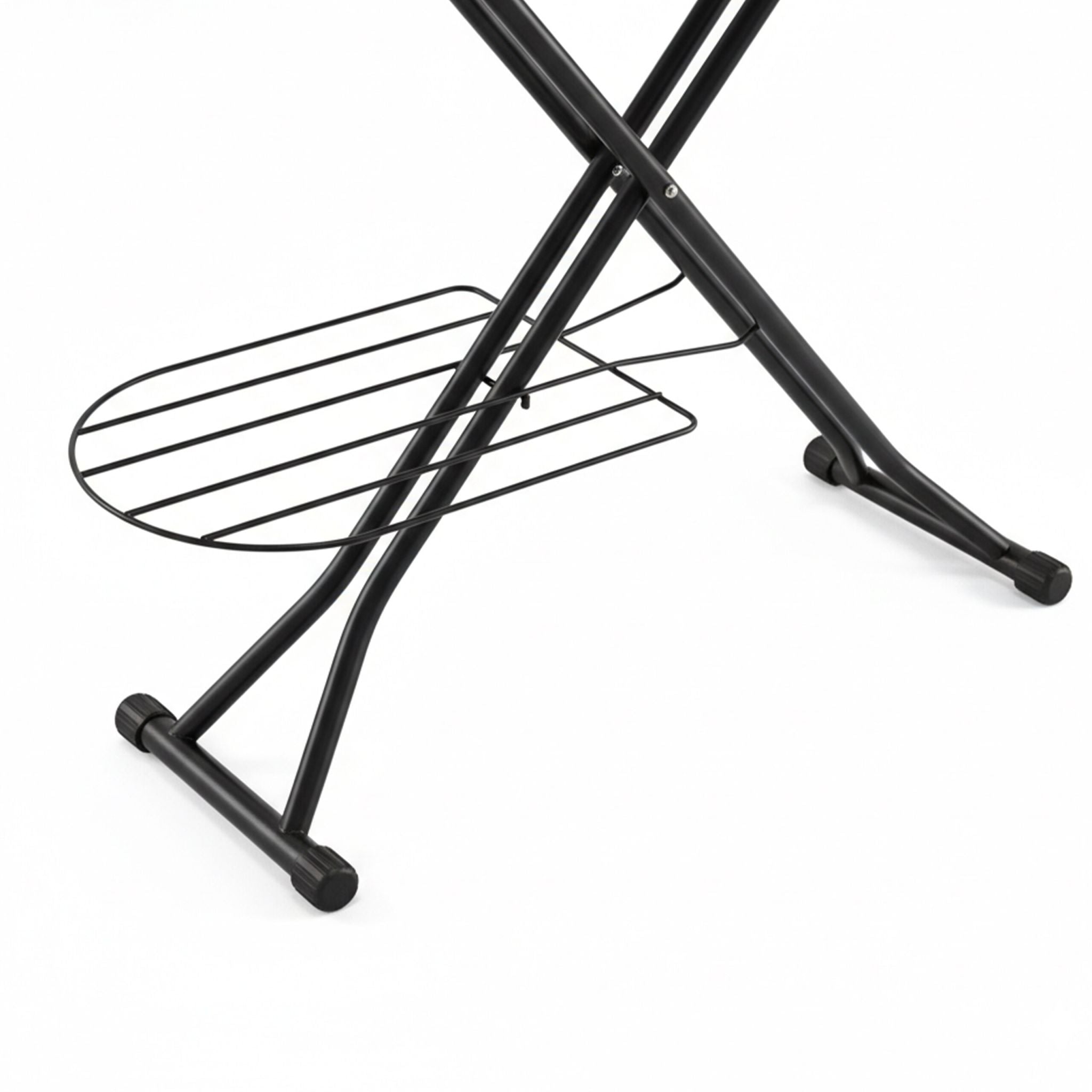 Bügelbrett 110 x 33cm Creme-Rosa-Schwarz von Relaxdays
