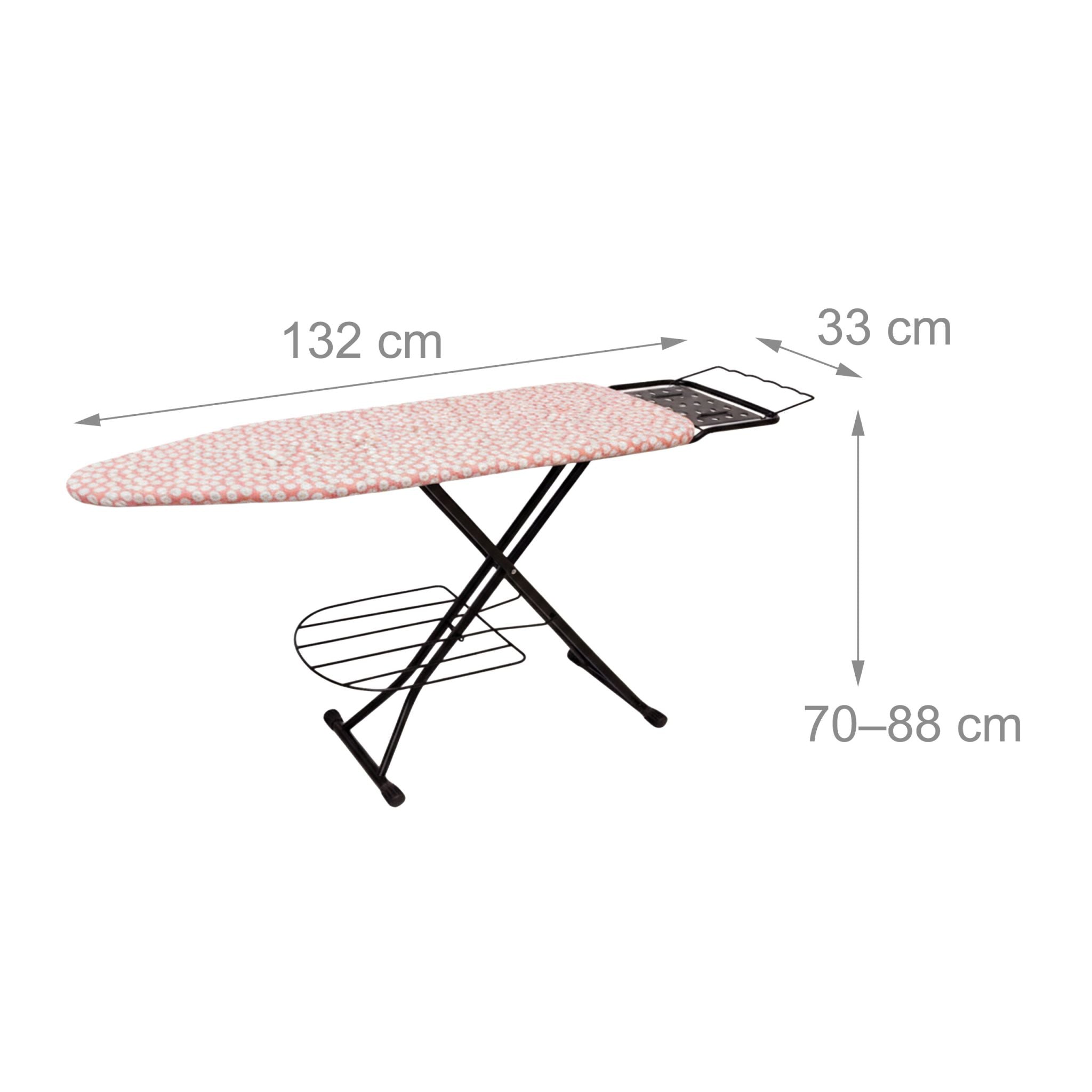 Bügelbrett 110 x 33cm Weiss von Relaxdays