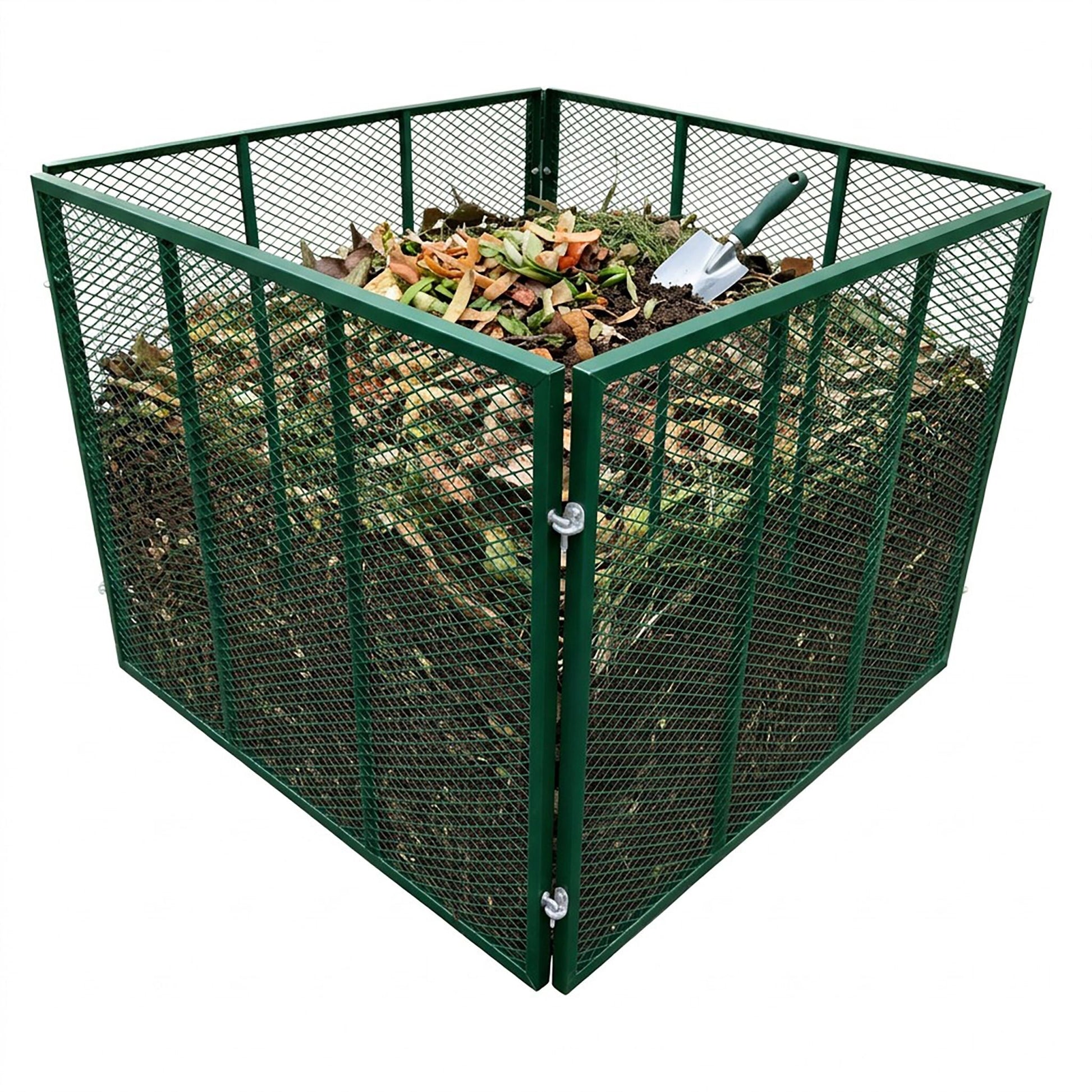 Komposter Metall 800 Liter Grün von Relaxdays