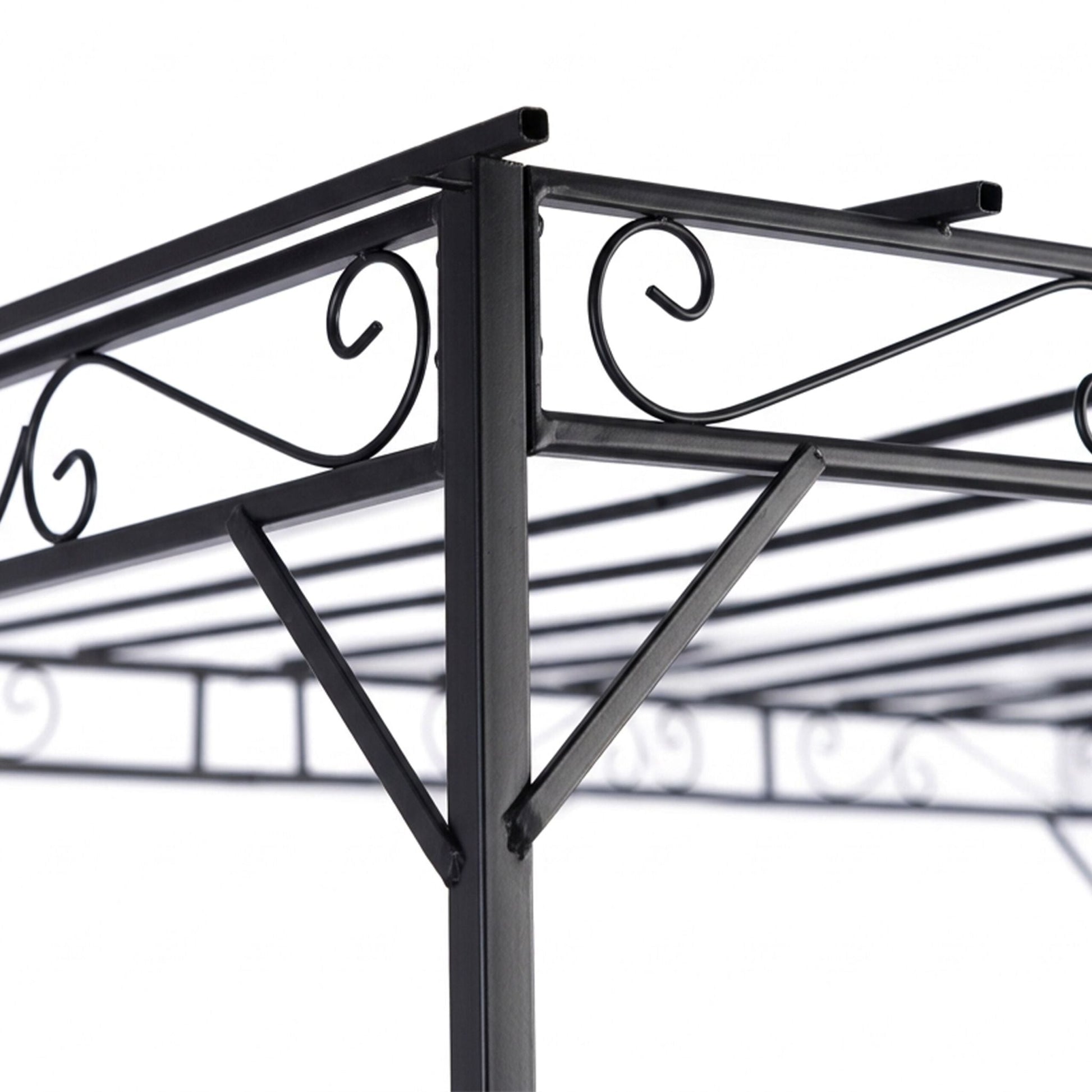 Pergola Metall Schwarz von Relaxdays