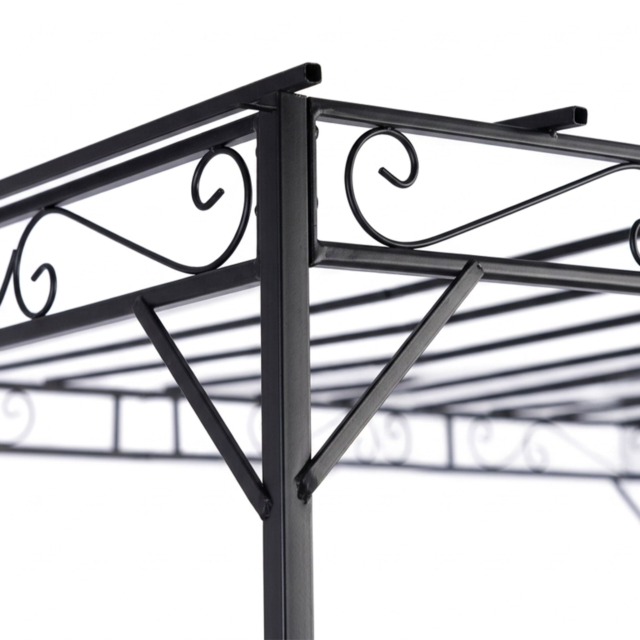 Pergola Metall Schwarz von Relaxdays