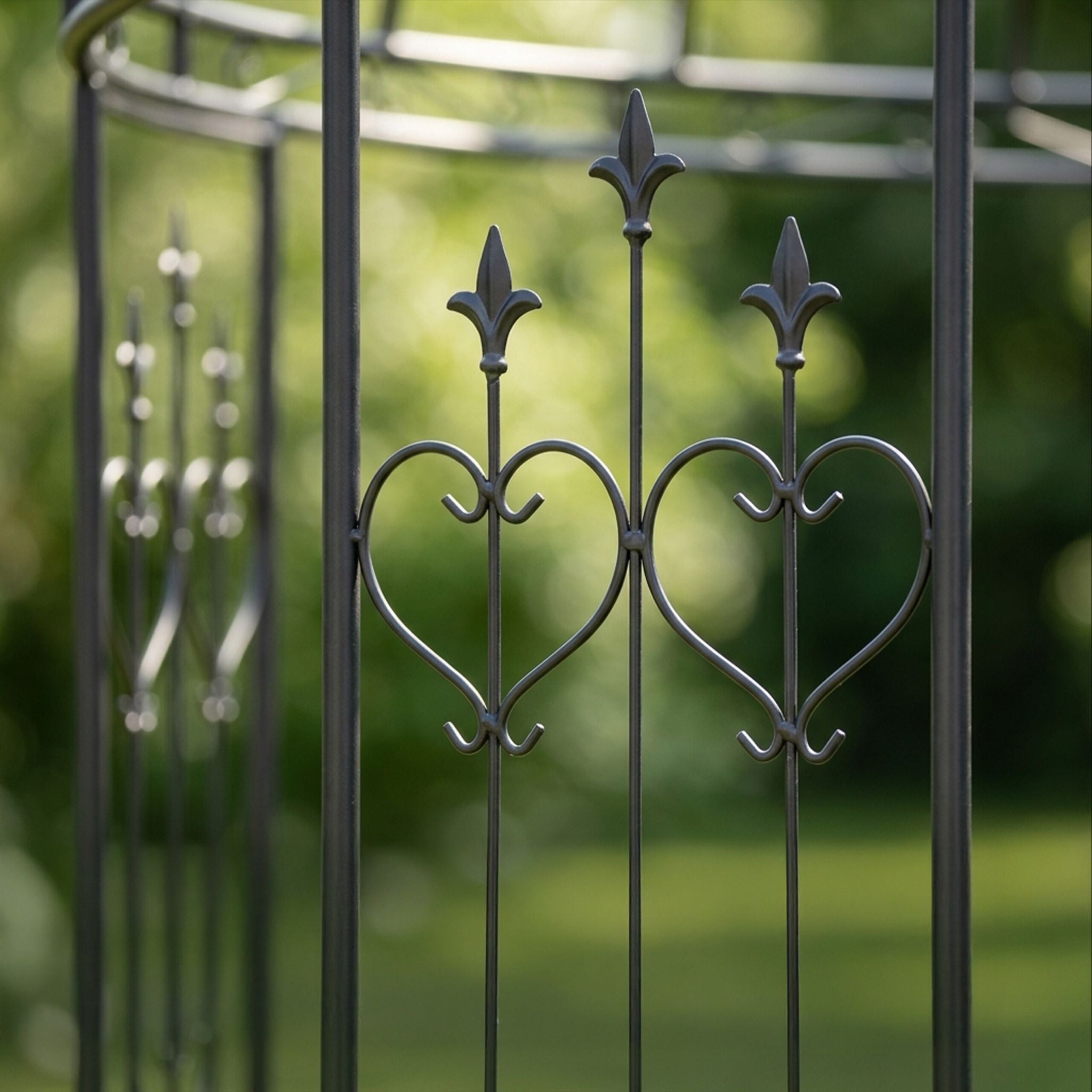 Rosenpavillon Metall Schwarz von Relaxdays