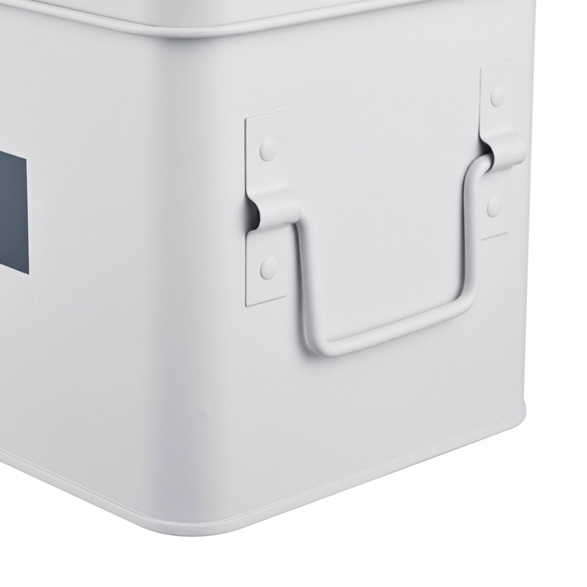 Medizinbox Metall Anthrazit-Weiss von Relaxdays