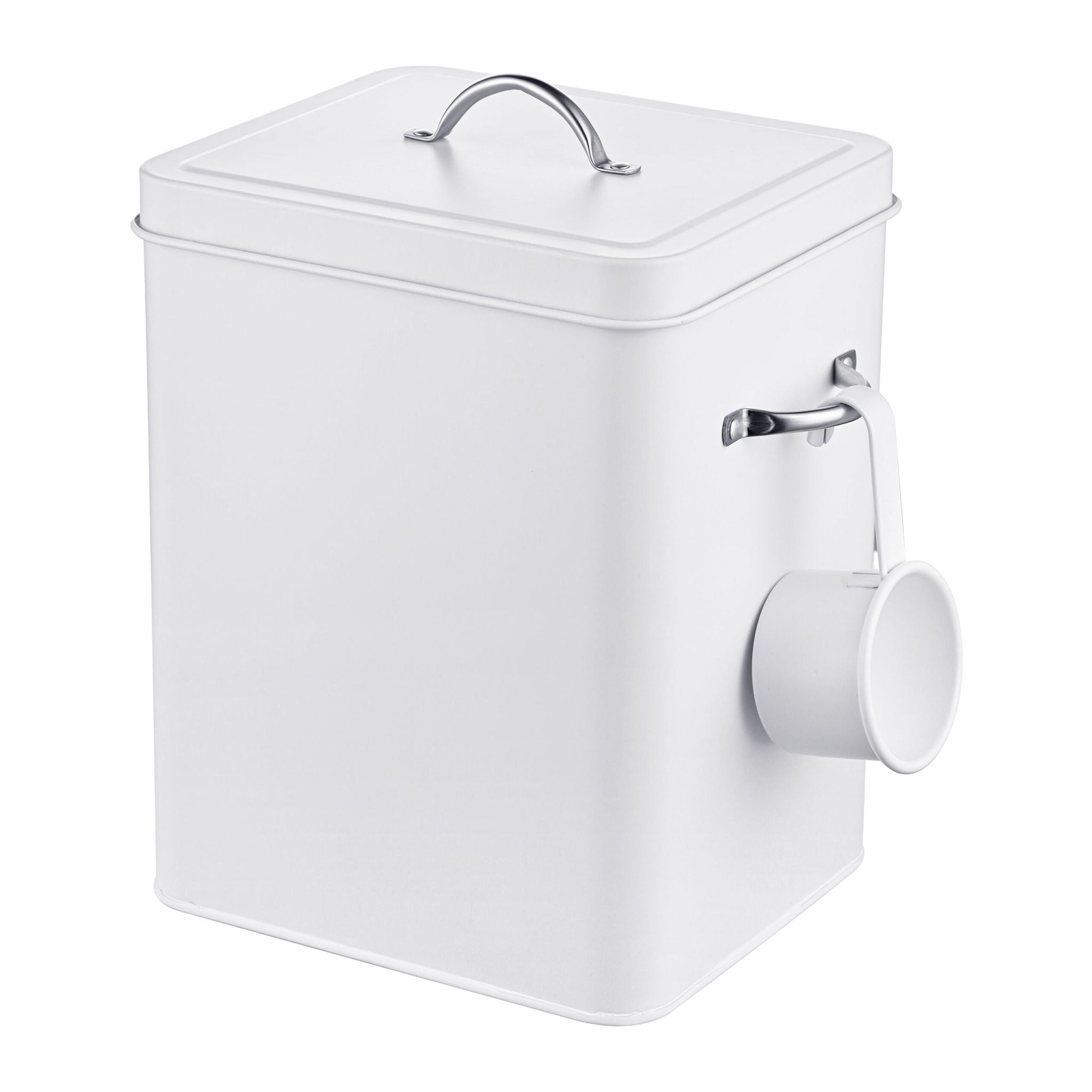 Waschmittelbox Metall 6 Liter Weiss