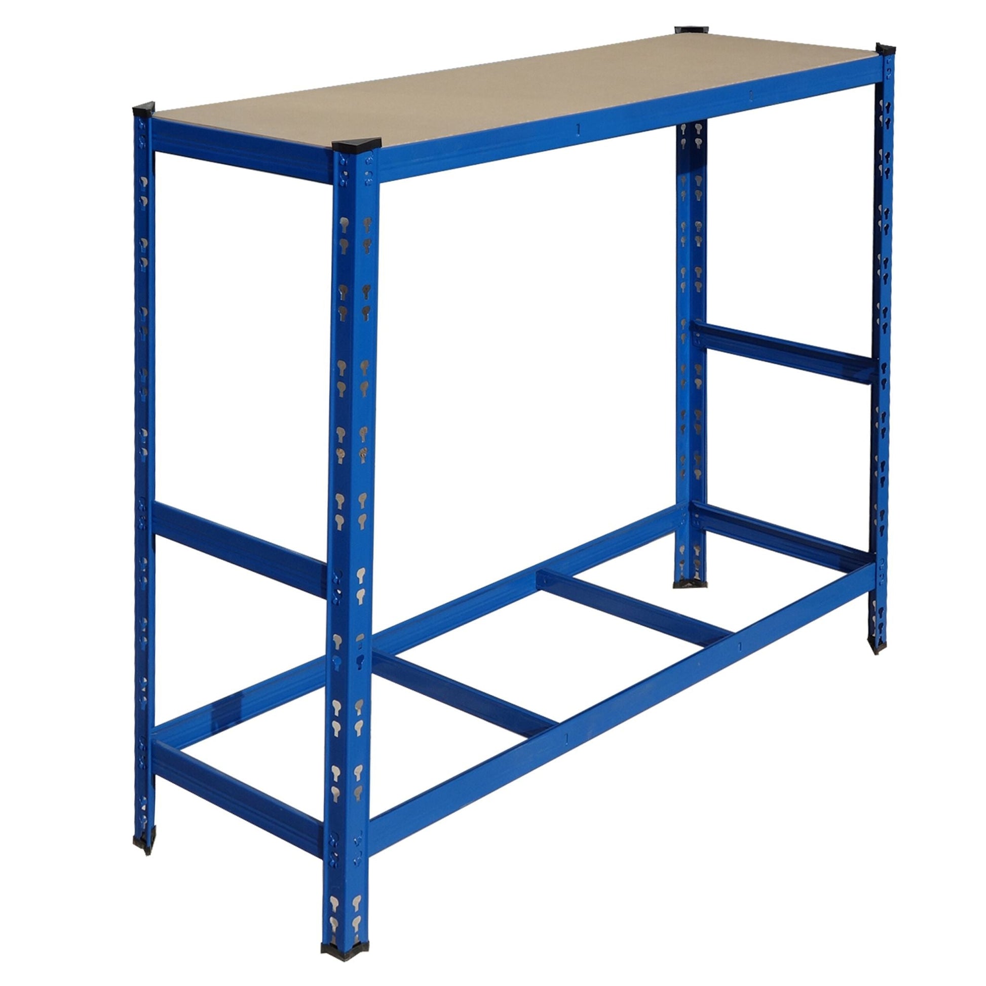 Reifenregal mit Ablage Blau von Relaxdays