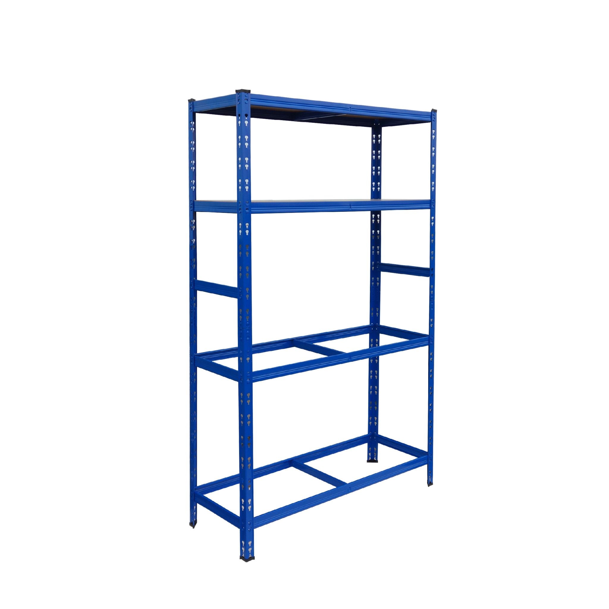 Reifenregal mit 2 Ablagen Blau von Relaxdays