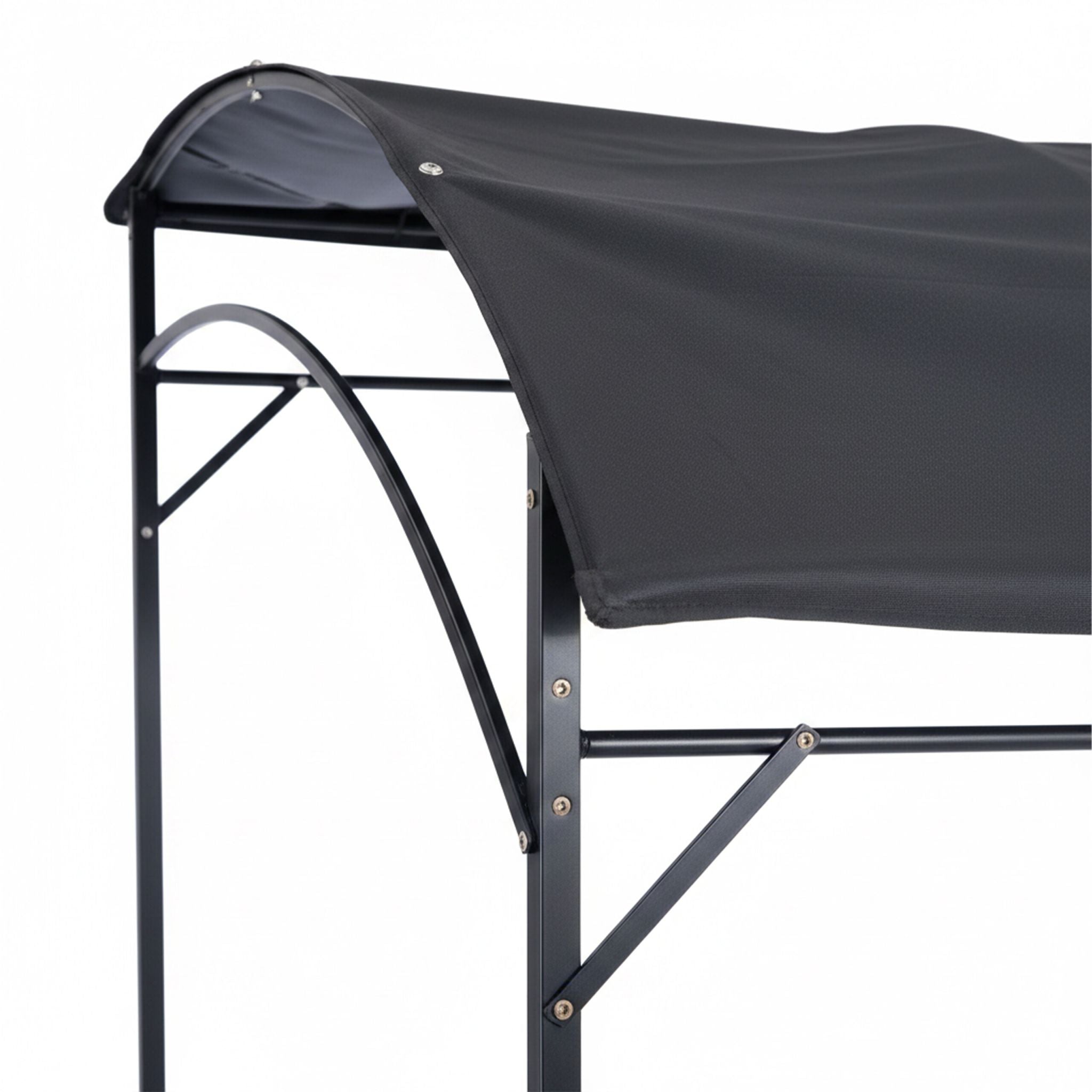 Grill Pavillon Metall Anthrazit von Relaxdays