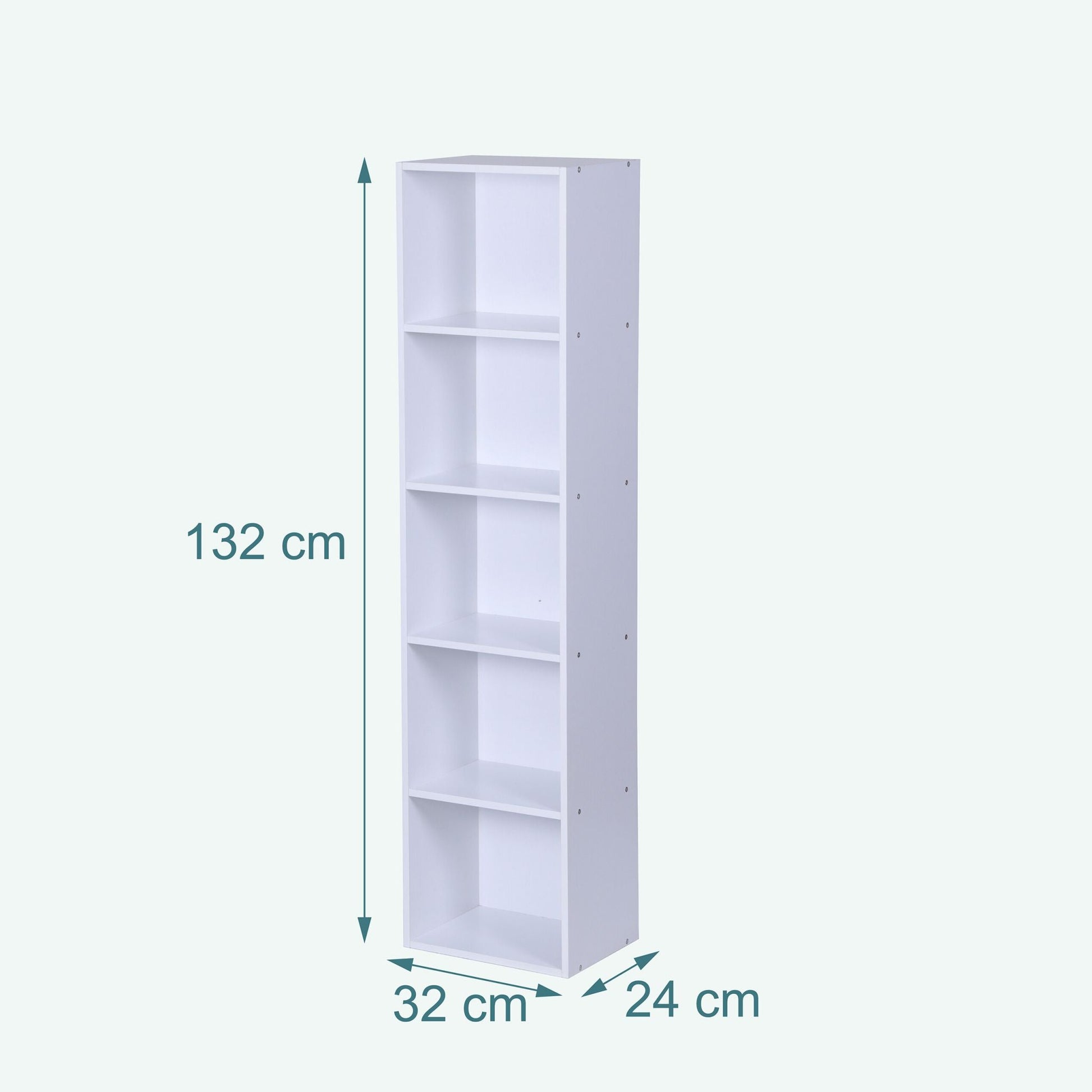 Bücherregal Würfelform Weiss von Relaxdays