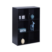 Bücherregal Würfelform Schwarz von Relaxdays