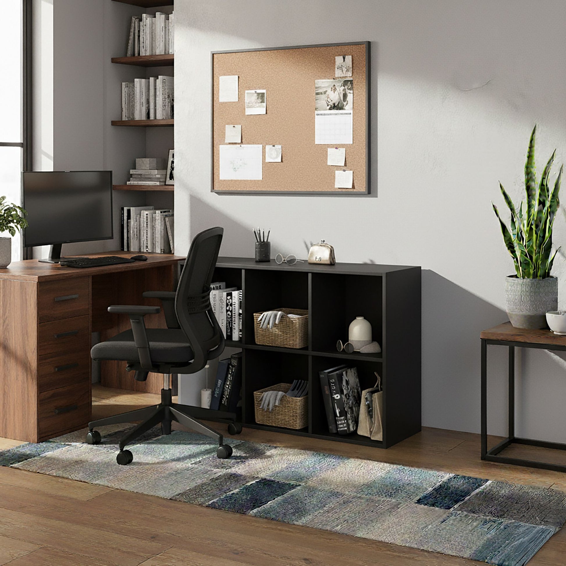 Bücherregal Würfelform Schwarz von Relaxdays