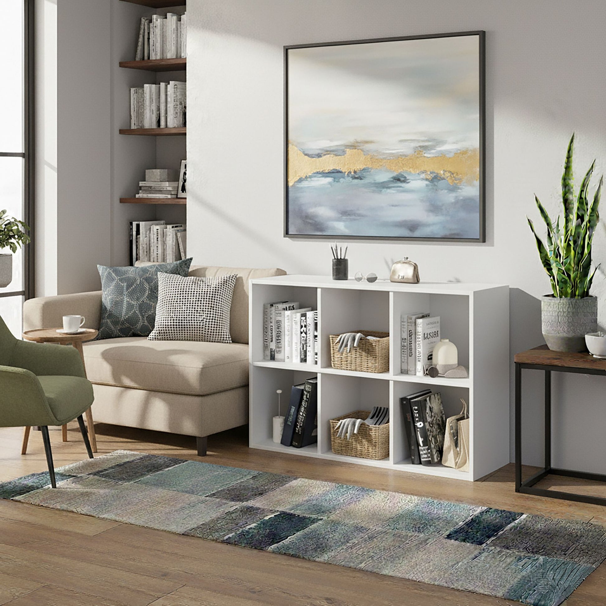 Bücherregal Würfelform Weiss von Relaxdays