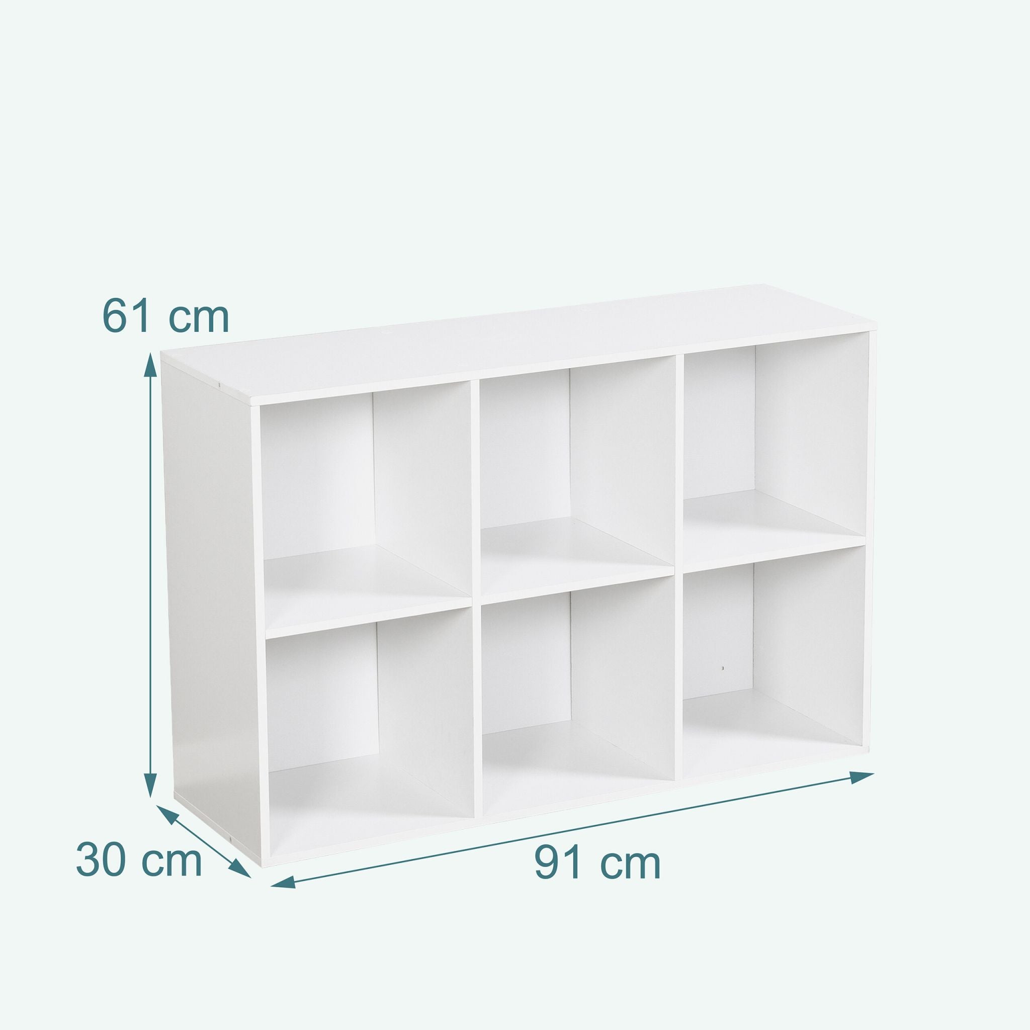 Bücherregal Würfelform Weiss von Relaxdays