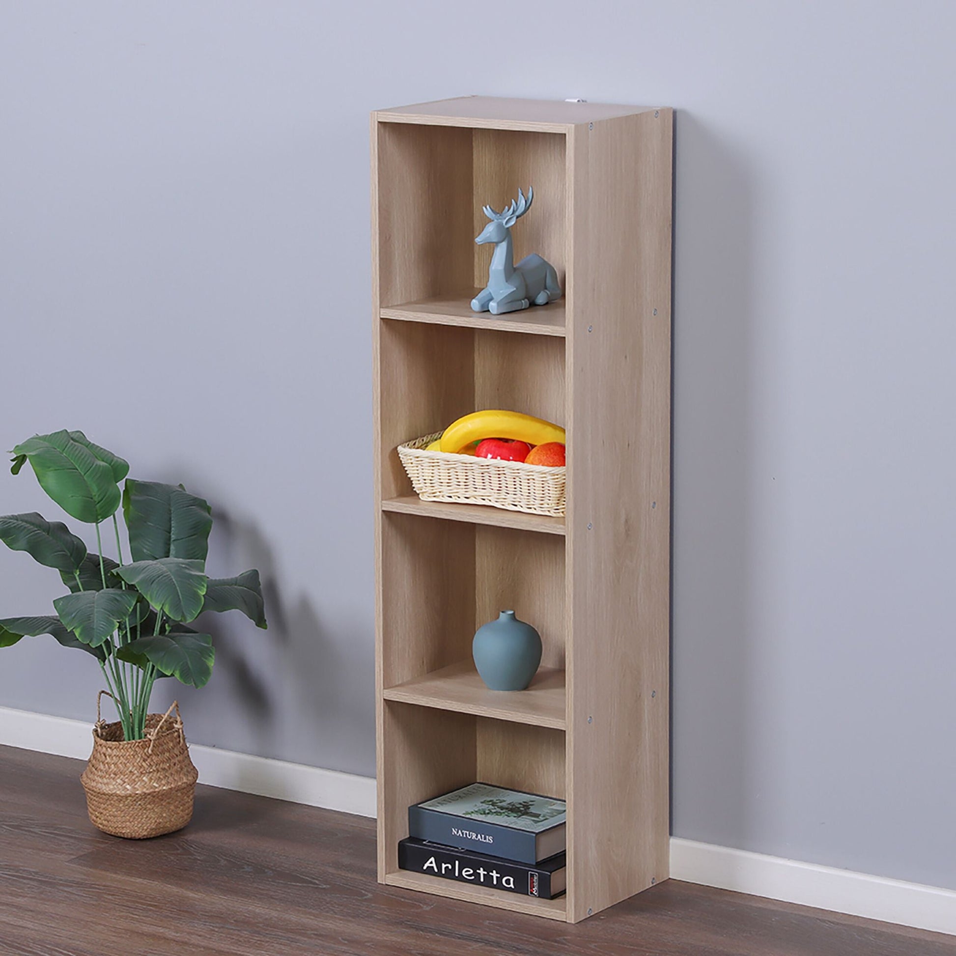 Bücherregal Würfelform Hellbraun von Relaxdays