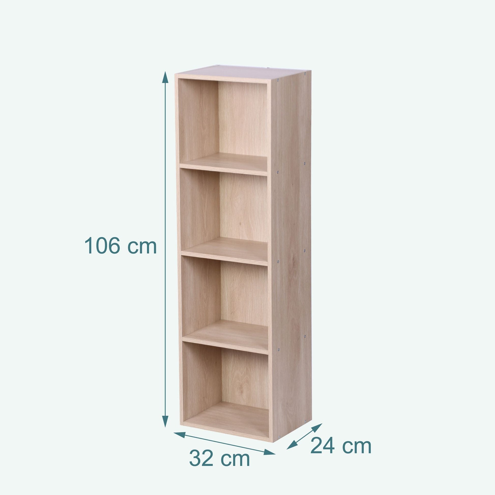 Bücherregal Würfelform Hellbraun von Relaxdays