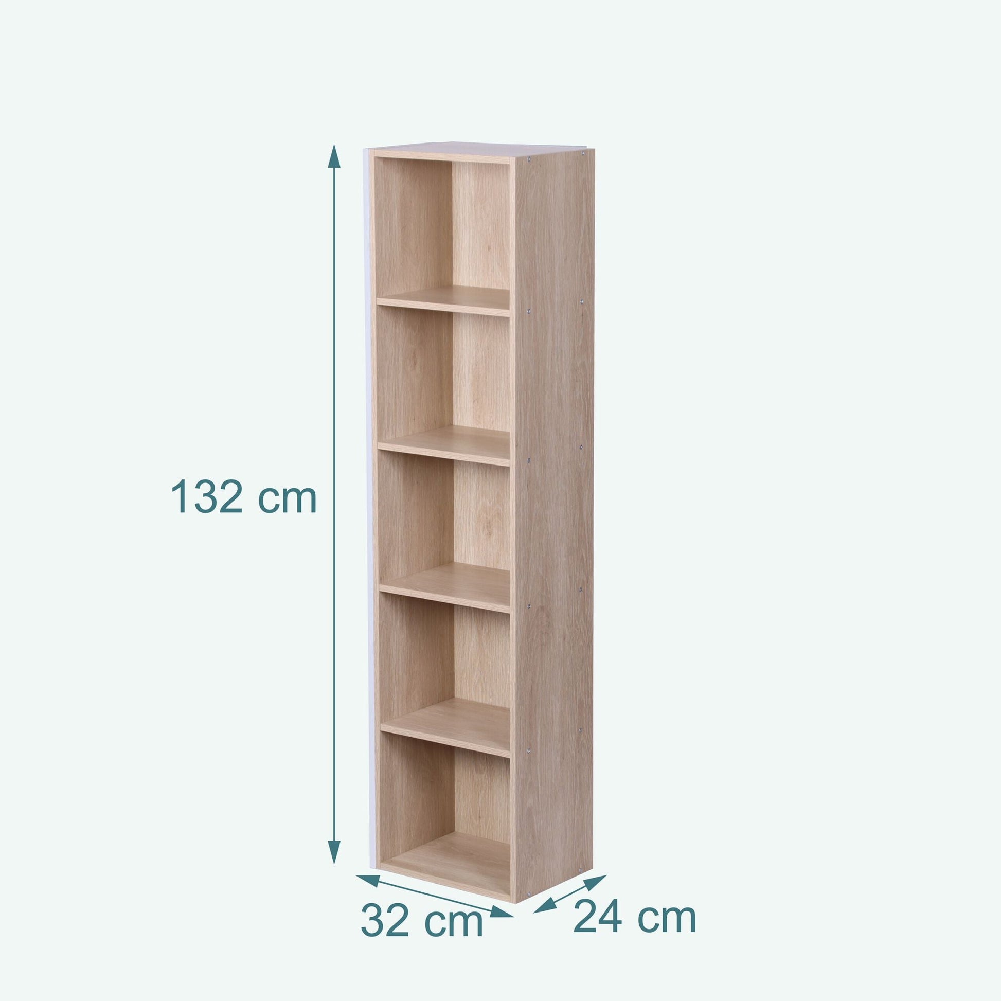 Bücherregal Würfelform Hellbraun von Relaxdays