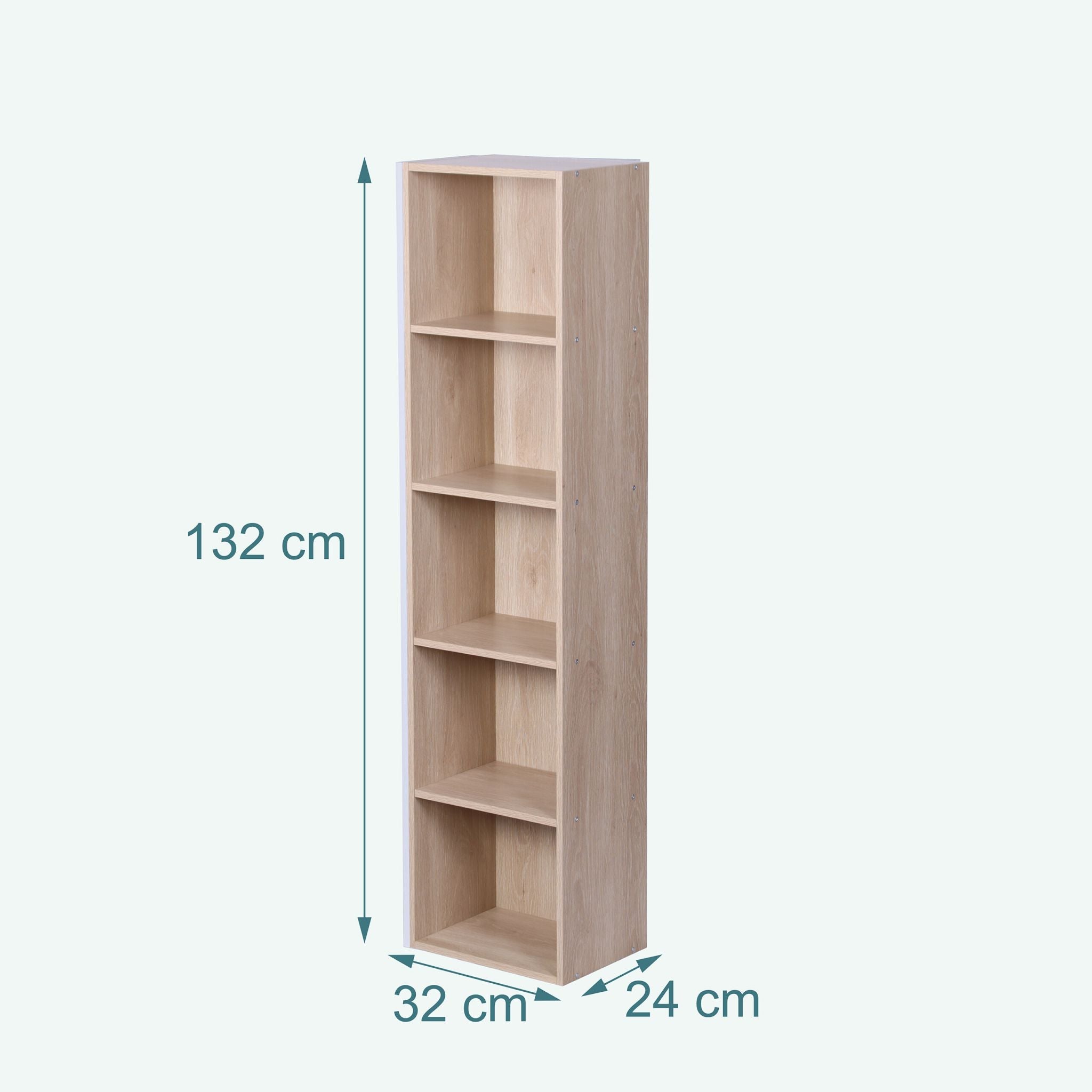 Bücherregal Würfelform Hellbraun von Relaxdays