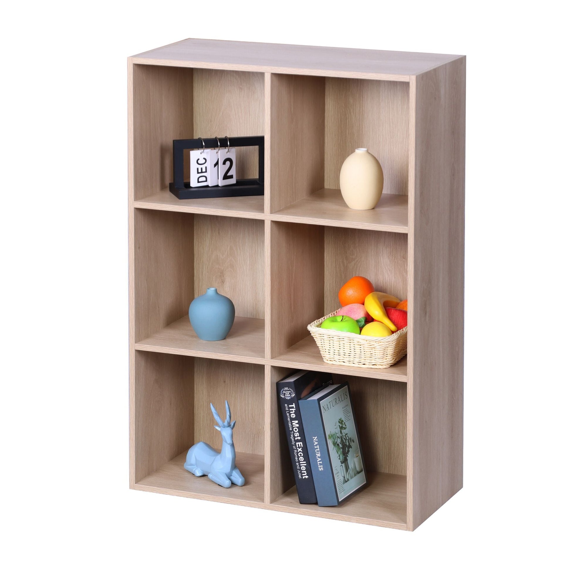 Bücherregal Würfelform Hellbraun von Relaxdays