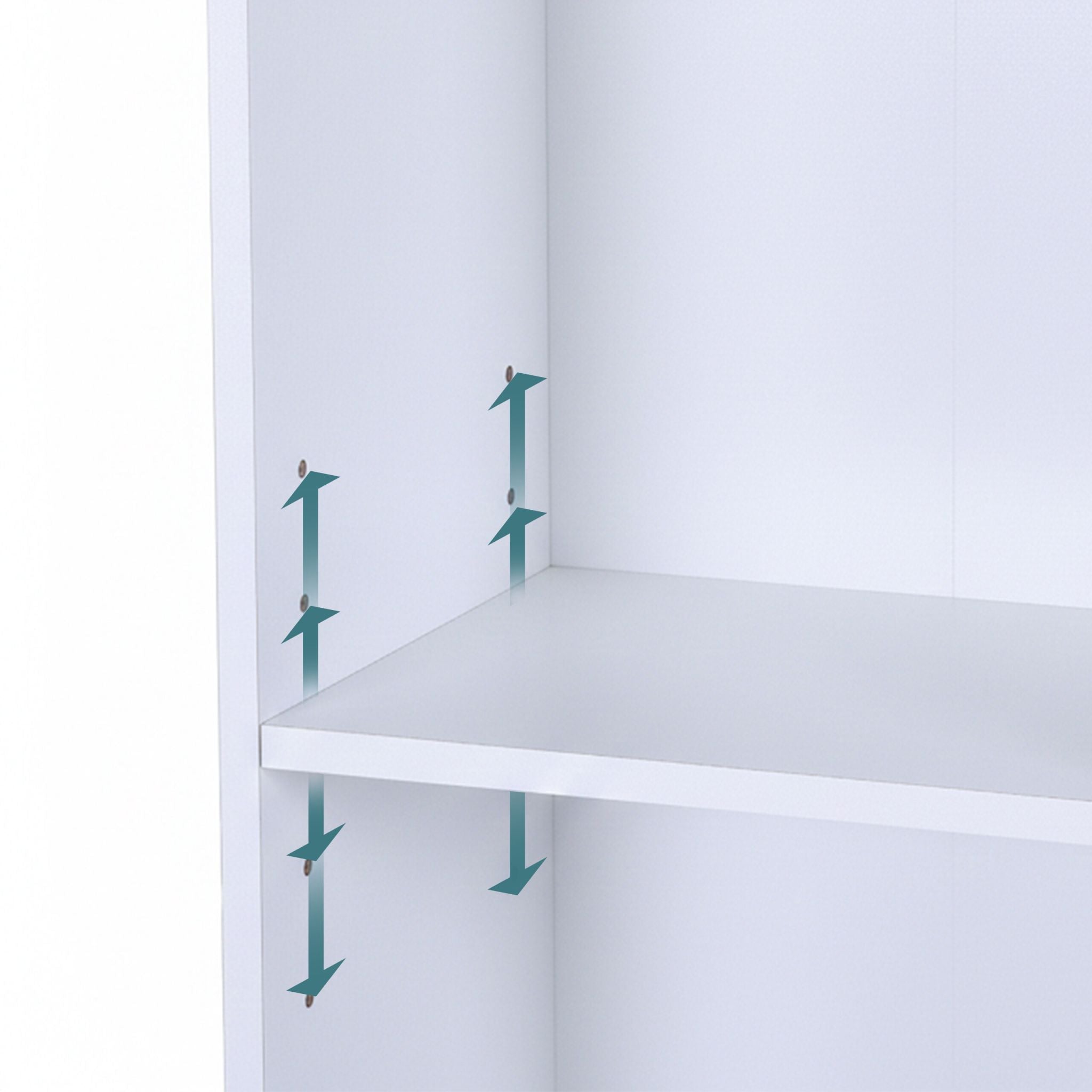 Bücherregal mit Schubladen Weiss von Relaxdays