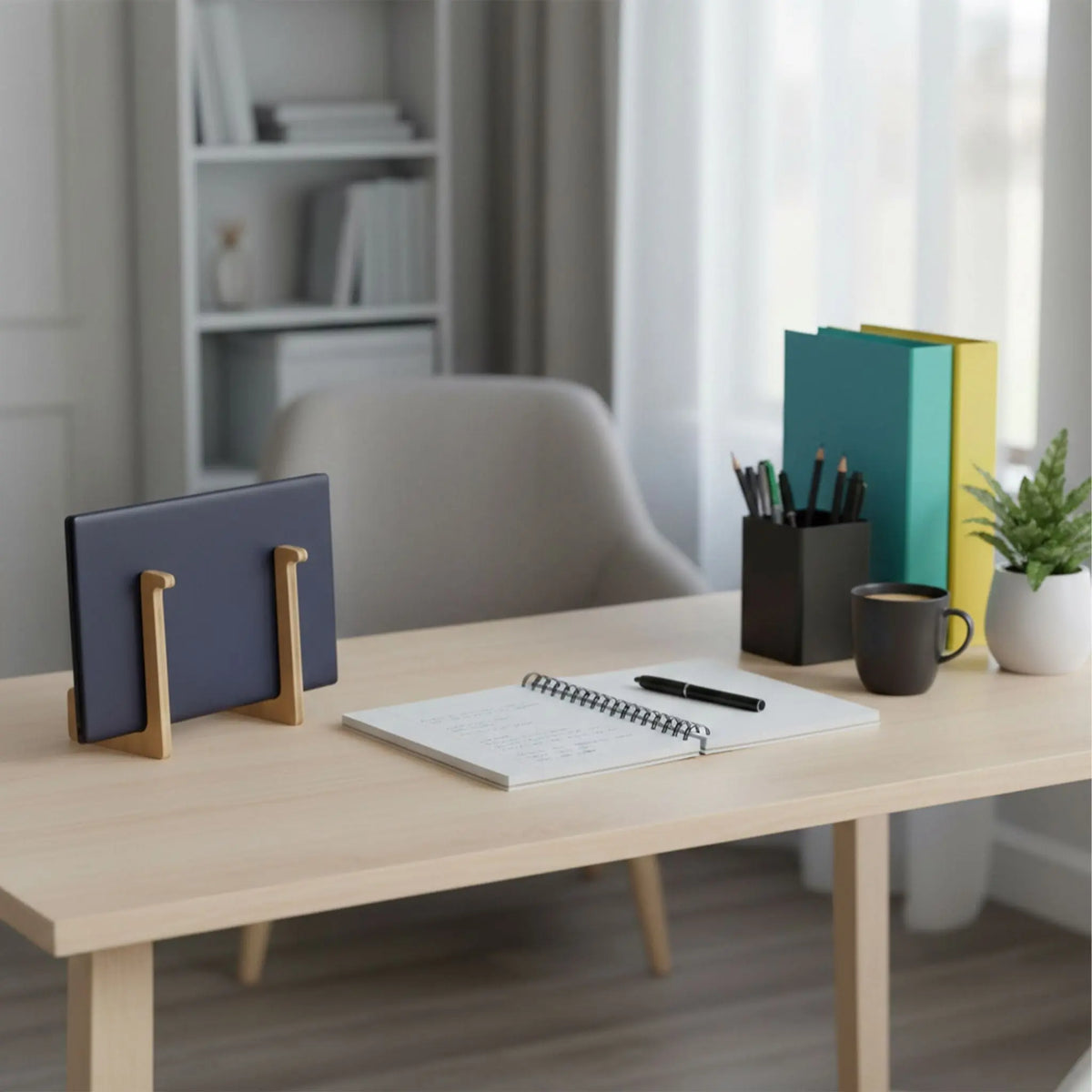 Laptop-Ständer für 10–15 Zoll Bambus Hellbraun von Relaxdays