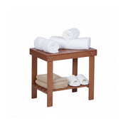 Badhocker Bambus Hellbraun von Relaxdays