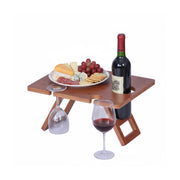 Picknick Weintisch Bambus Braun von Relaxdays