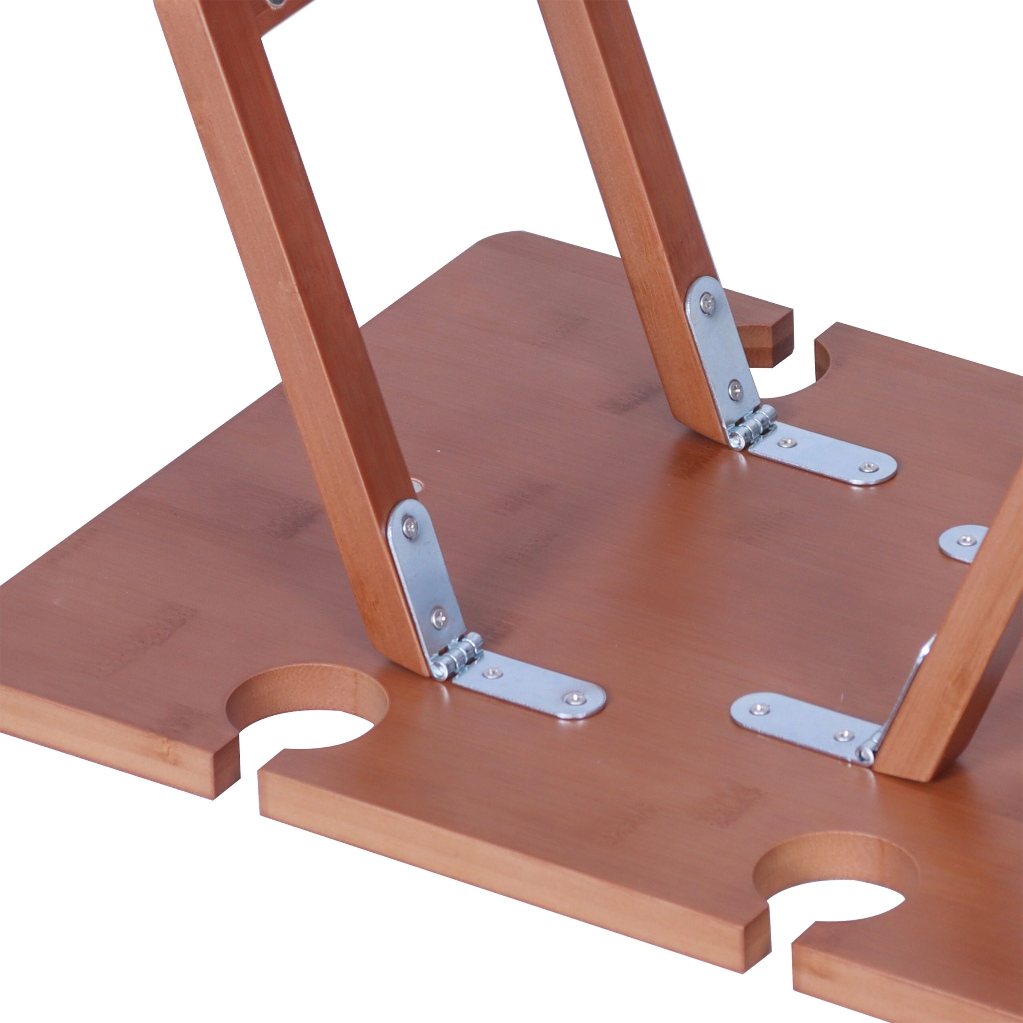 Picknick Weintisch Bambus Braun von Relaxdays