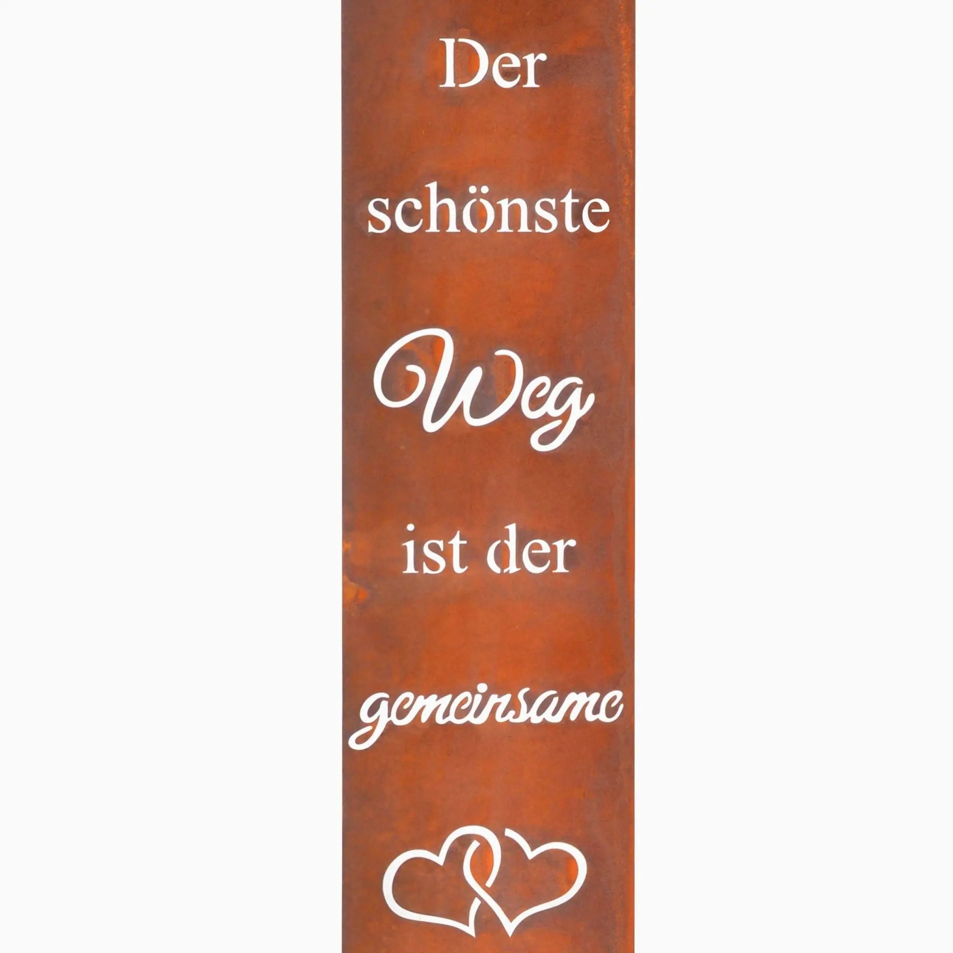 Gartendeko Rostoptik Schild Braun von Relaxdays