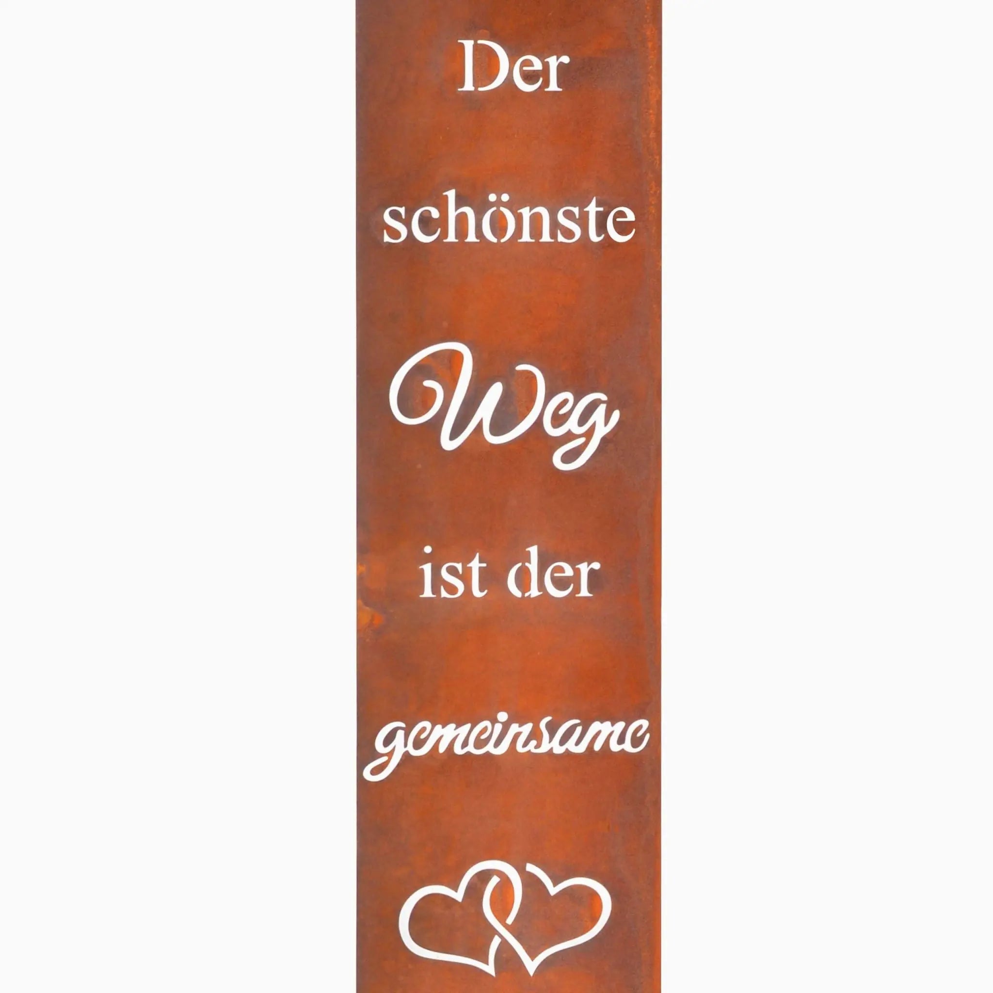 Gartendeko Rostoptik Schild Braun von Relaxdays