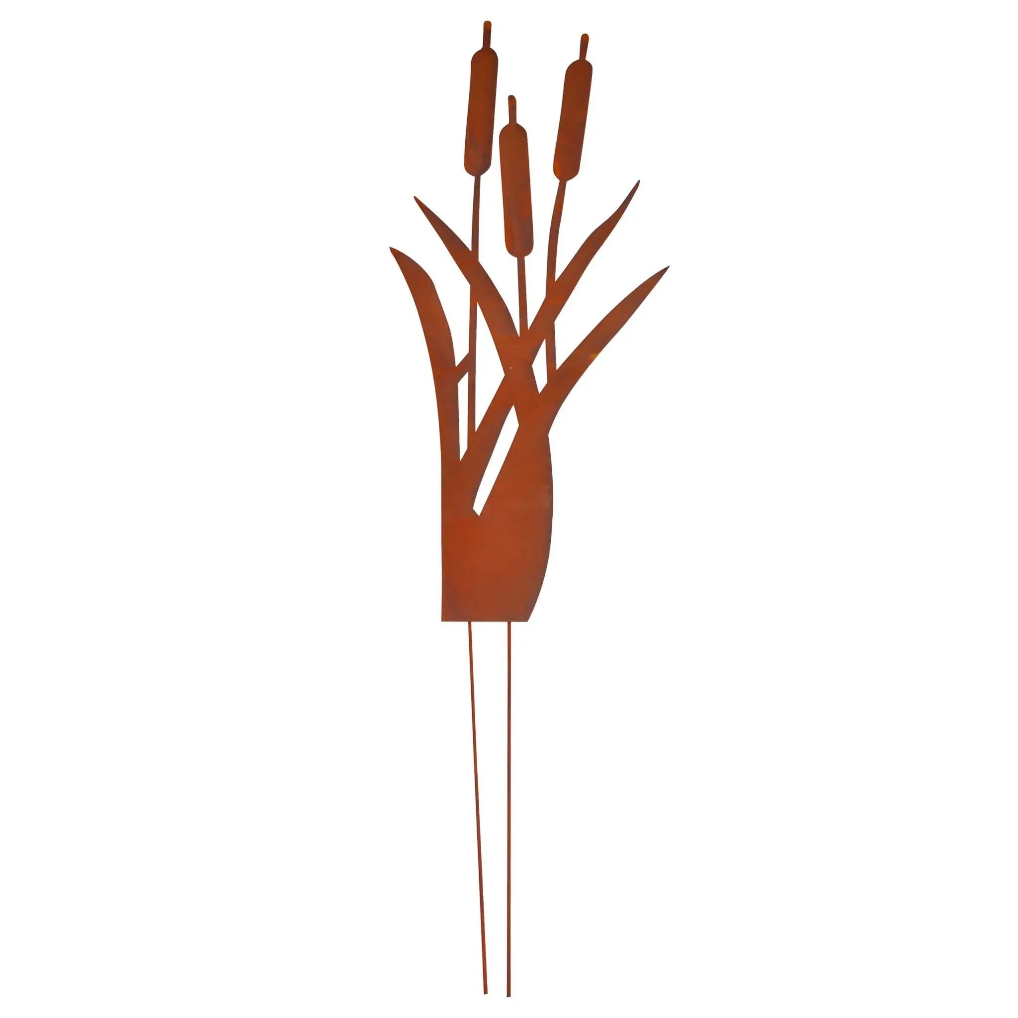 Gartenstecker Schilf Braun von Relaxdays