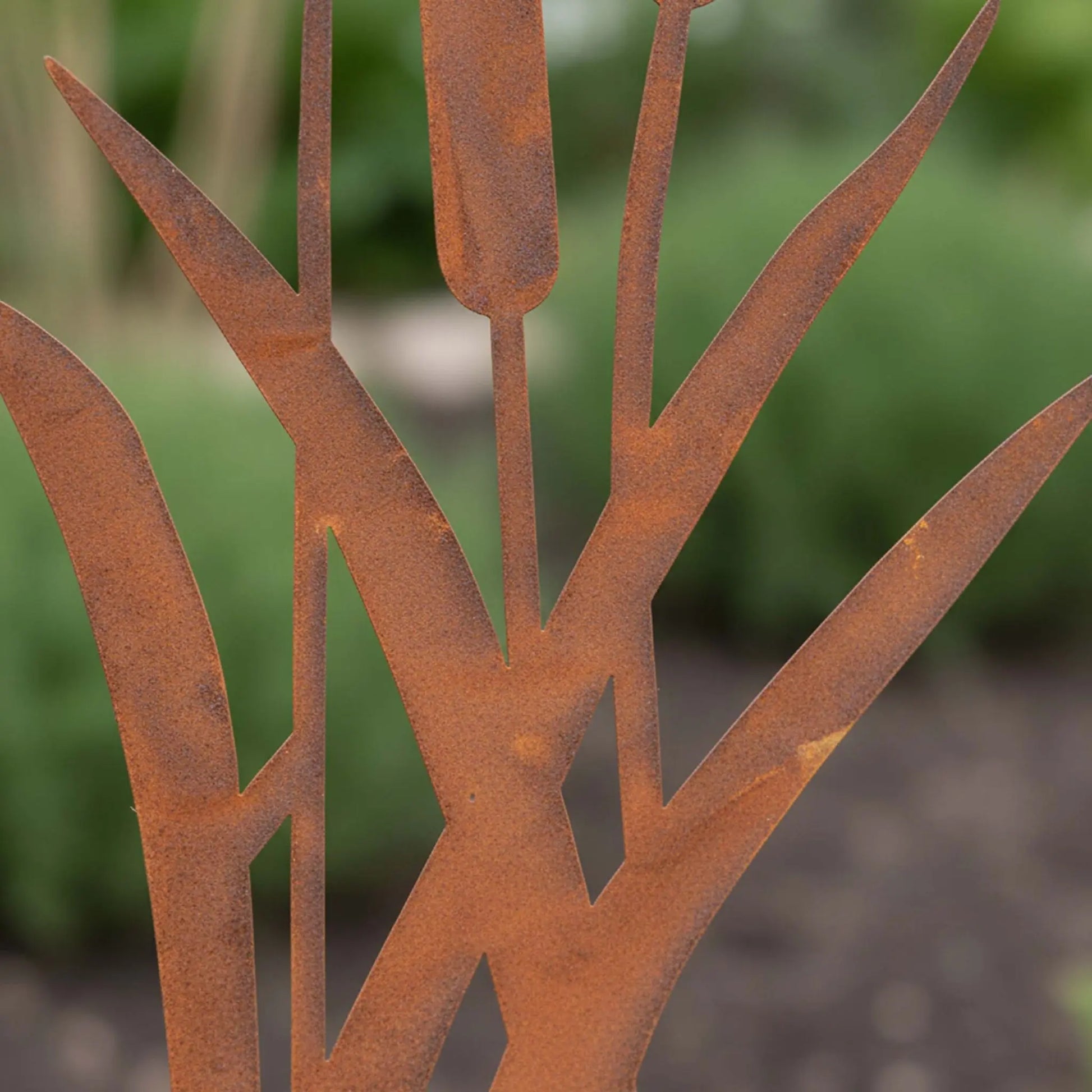 Gartenstecker Schilf Braun von Relaxdays