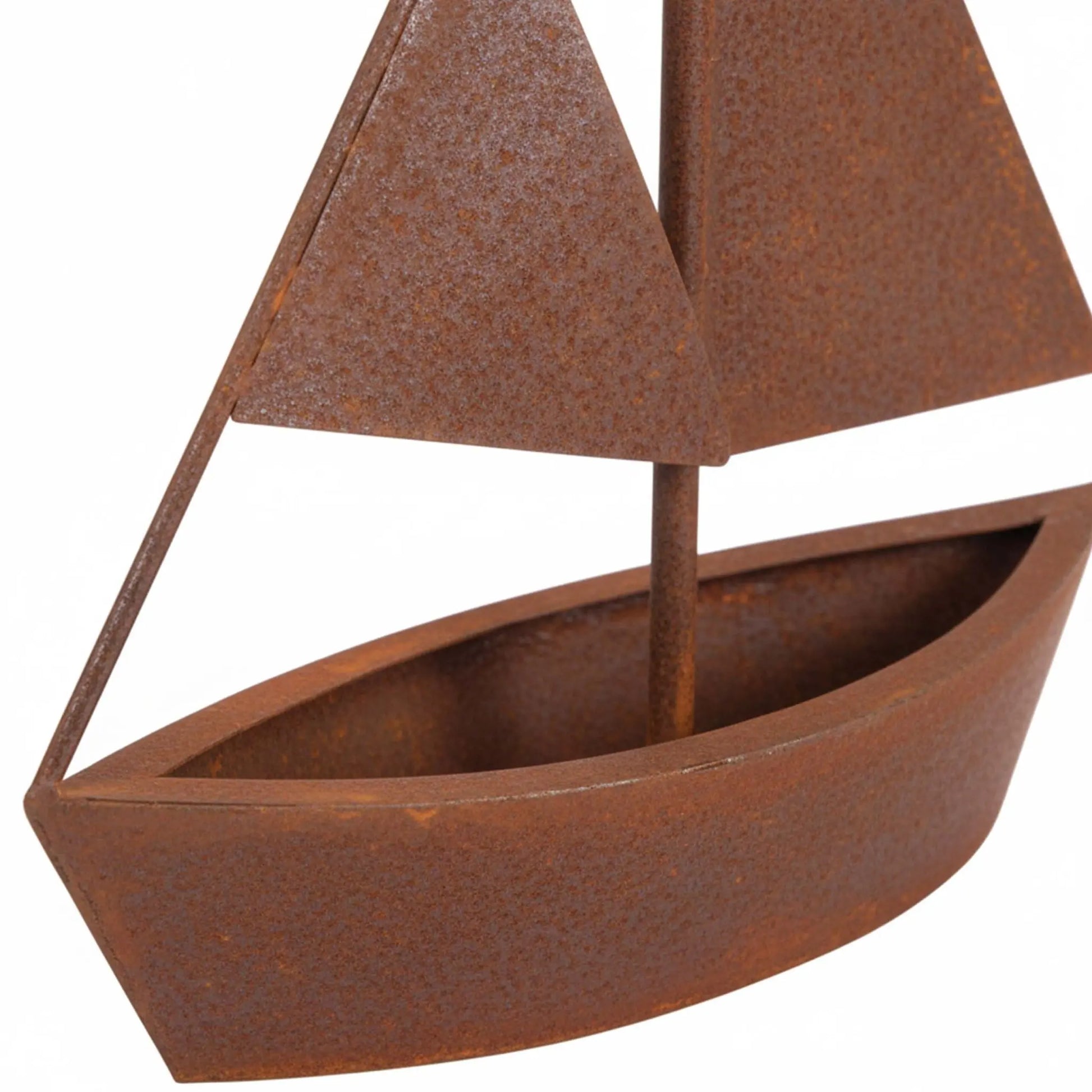 Blumentopf Rost Schiff Braun von Relaxdays