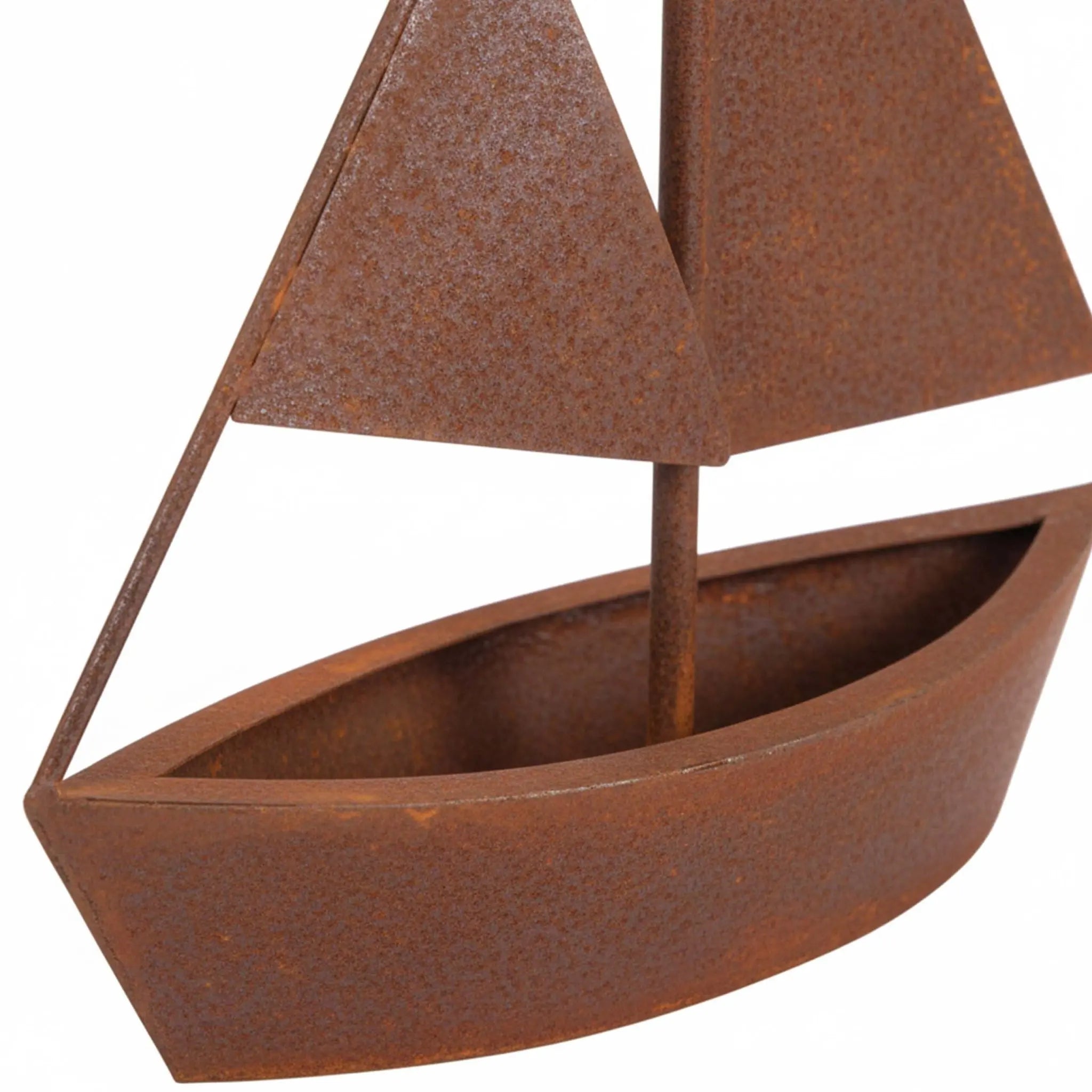 Blumentopf Rost Schiff Braun von Relaxdays