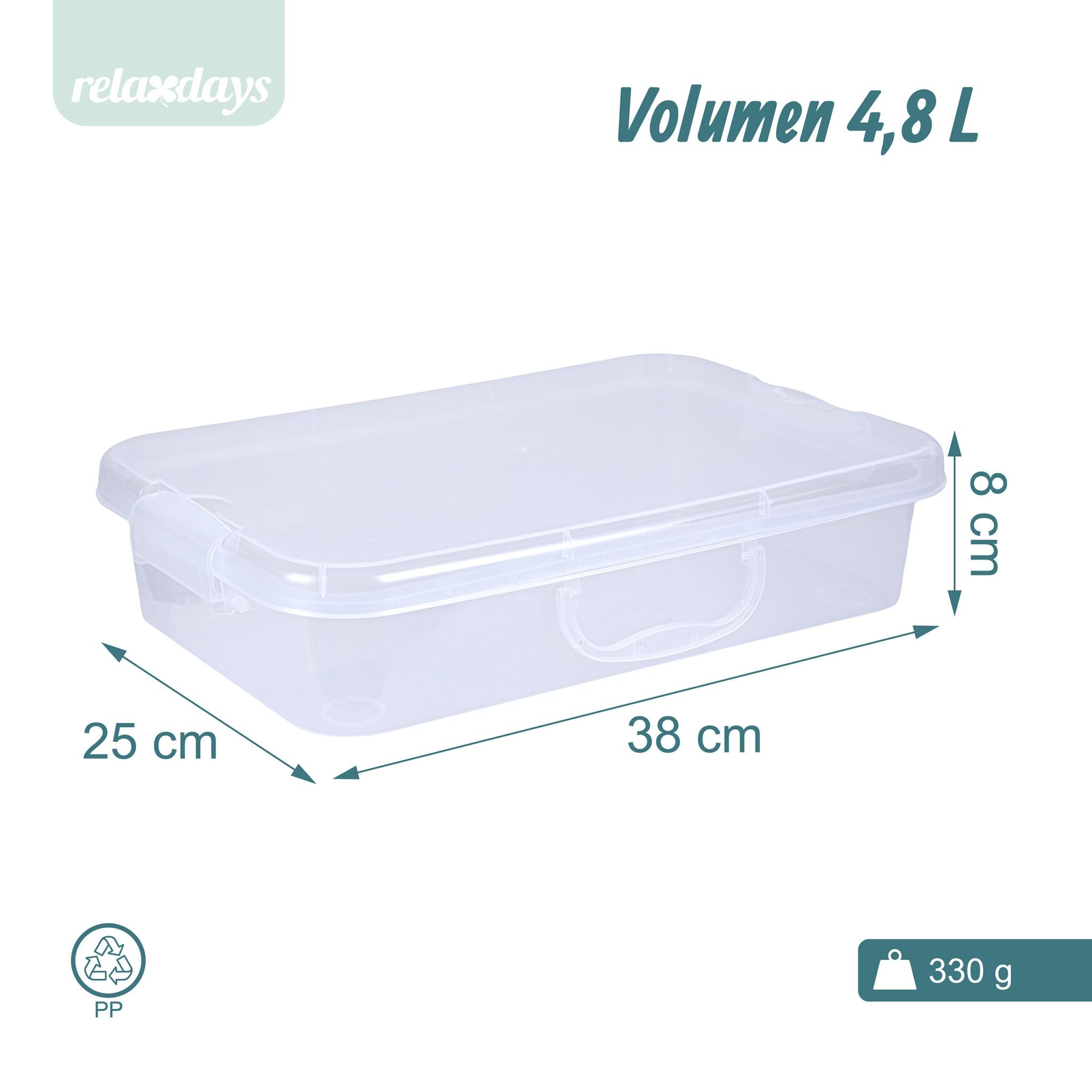 Sandkasten mit Deckel 2er-Set Transparent von Relaxdays