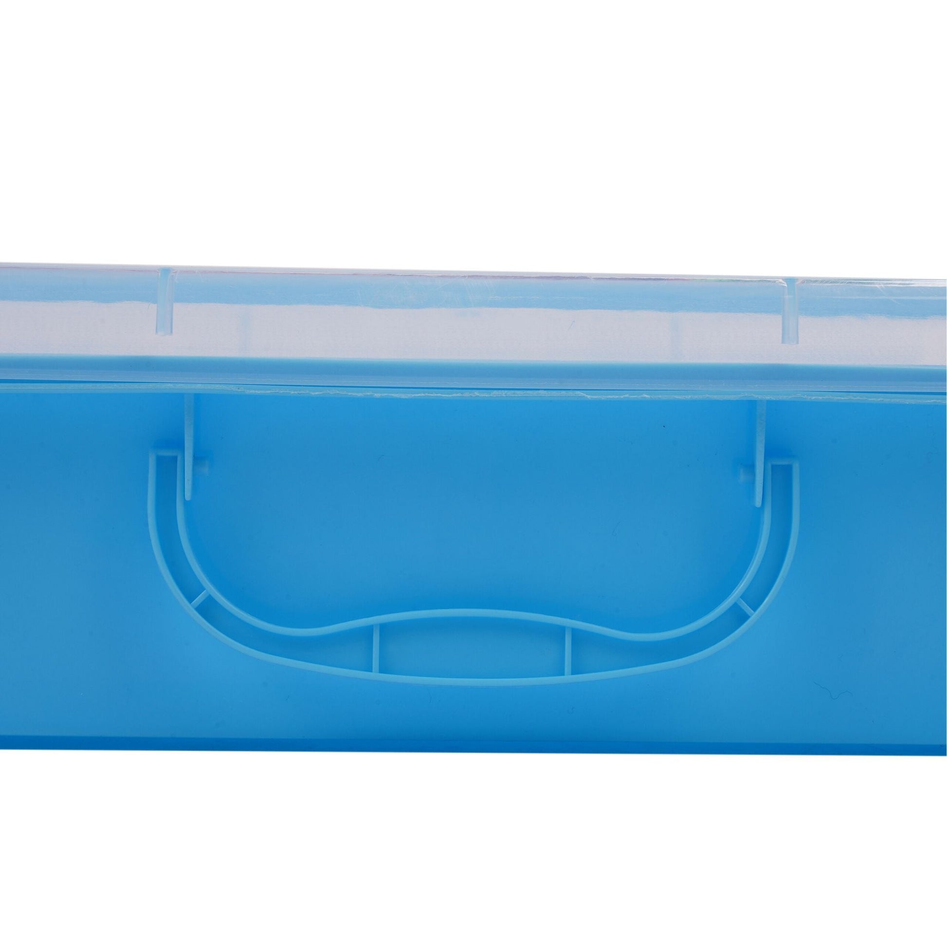 Sandkasten mit Deckel 2er-Set Hellblau-Transparent von Relaxdays