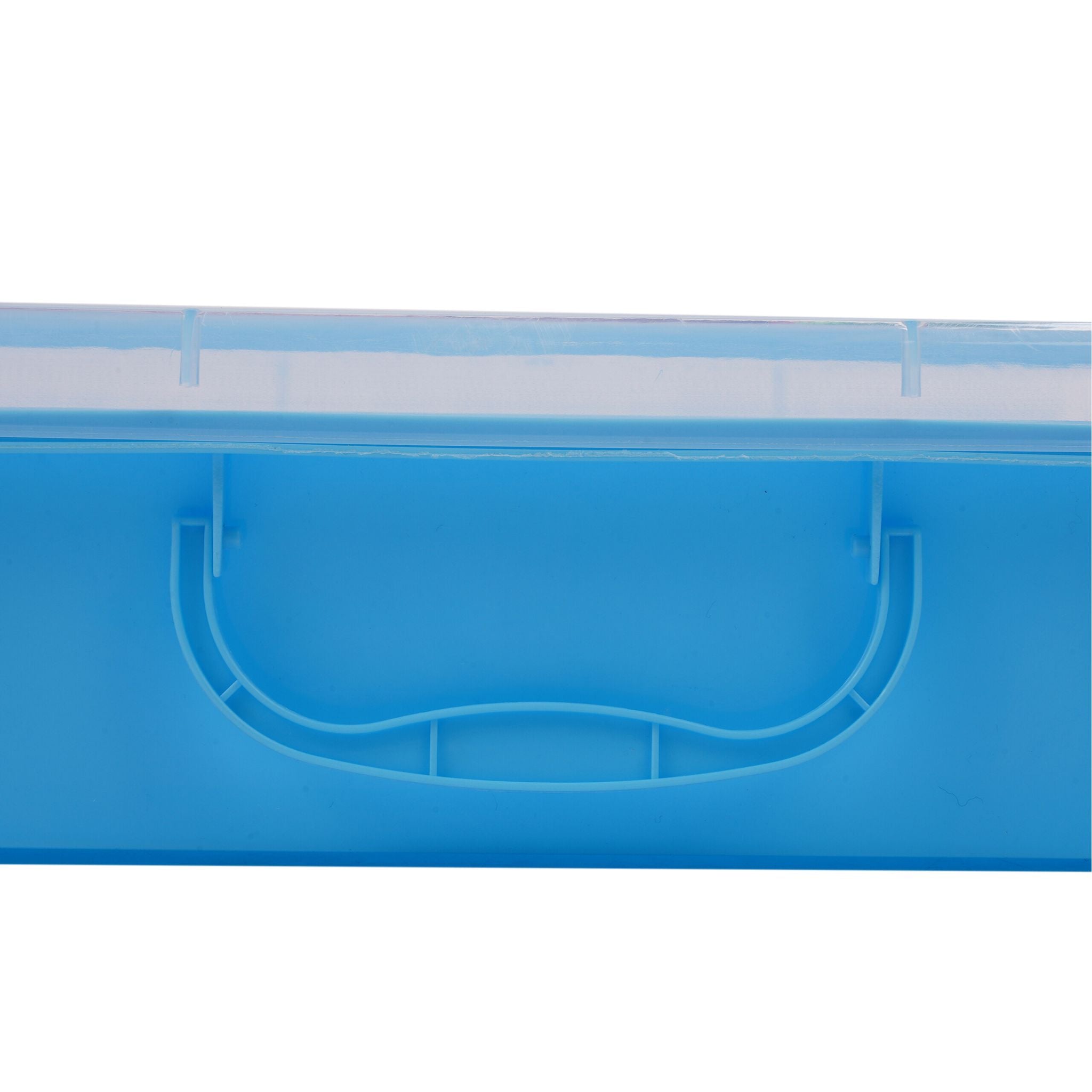 Sandkasten mit Deckel 2er-Set Hellblau-Transparent von Relaxdays