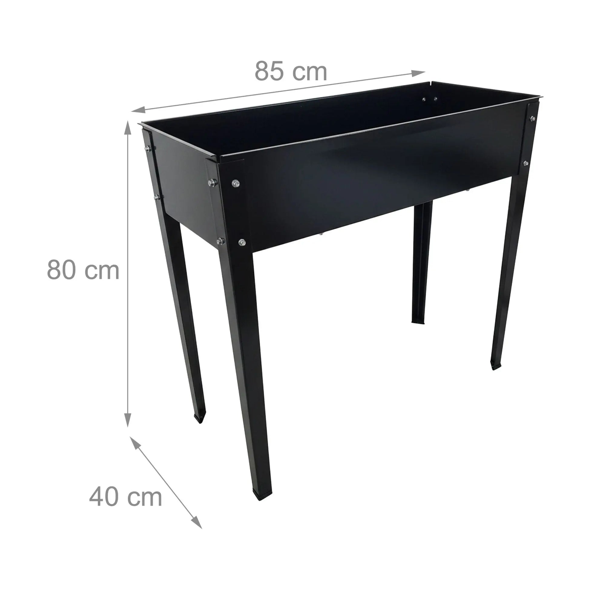 Hochbeet Stahl Schwarz von Relaxdays
