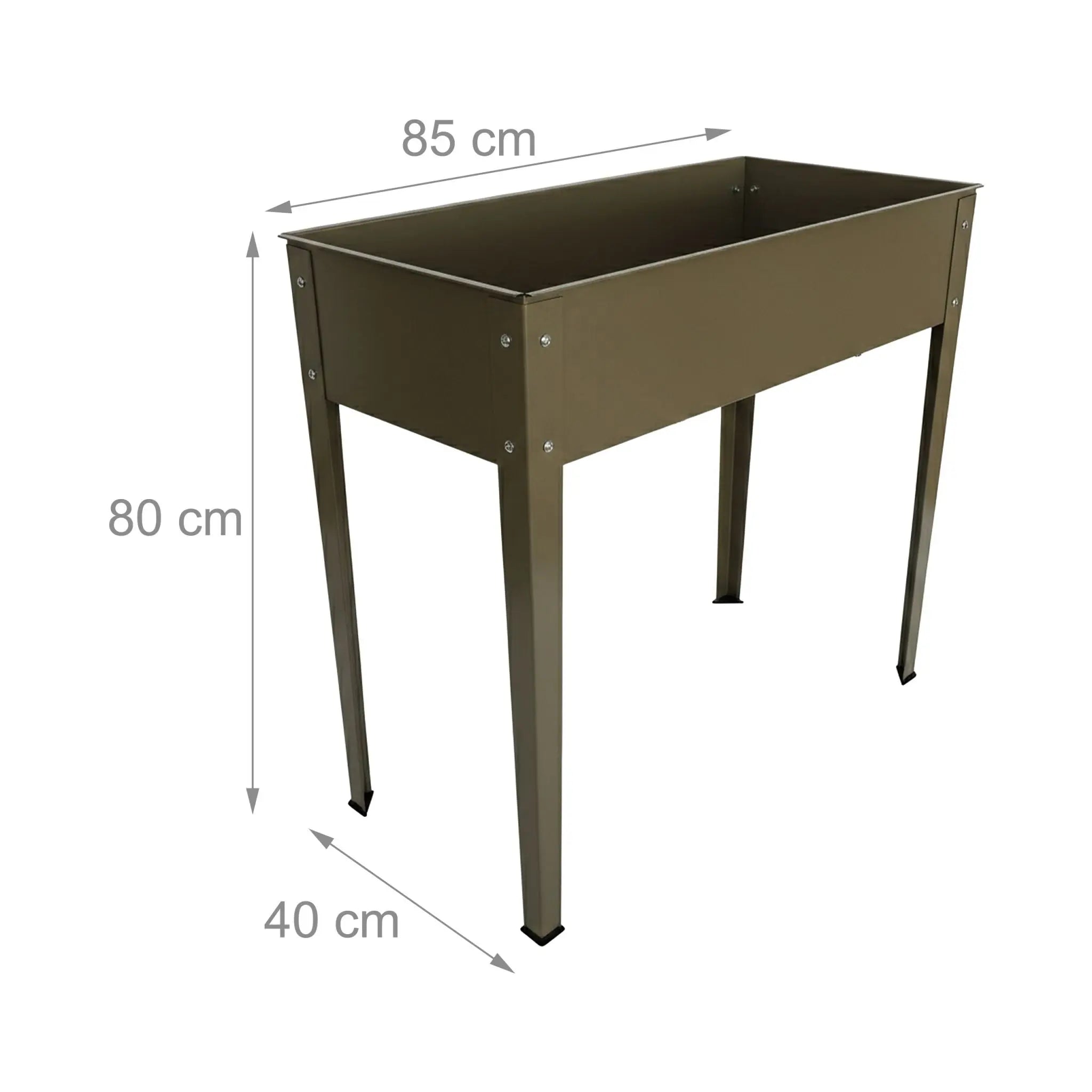 Hochbeet Stahl Beige von Relaxdays