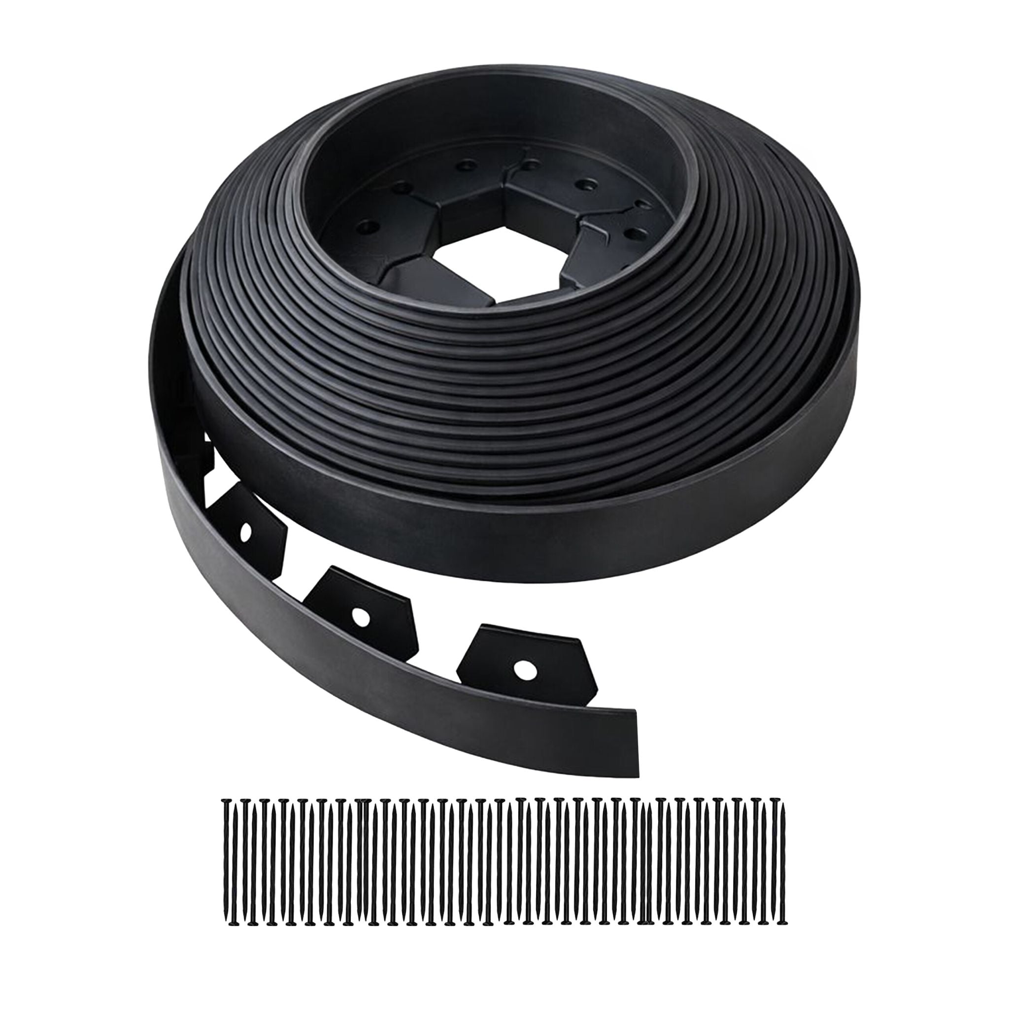 Flexible Rasenkante Kunststoff Schwarz