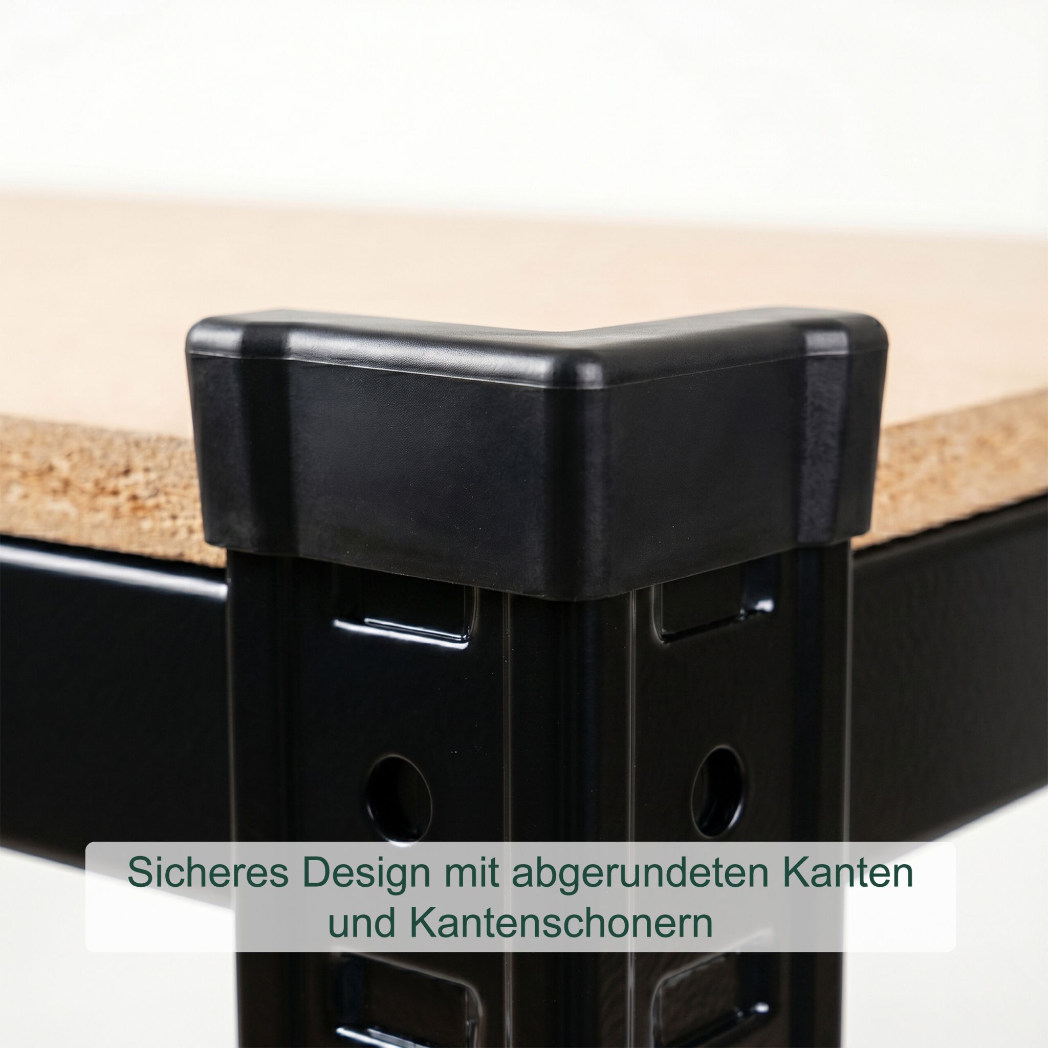 Schwerlastregal auf Rollen Hellbraun-Schwarz von Relaxdays