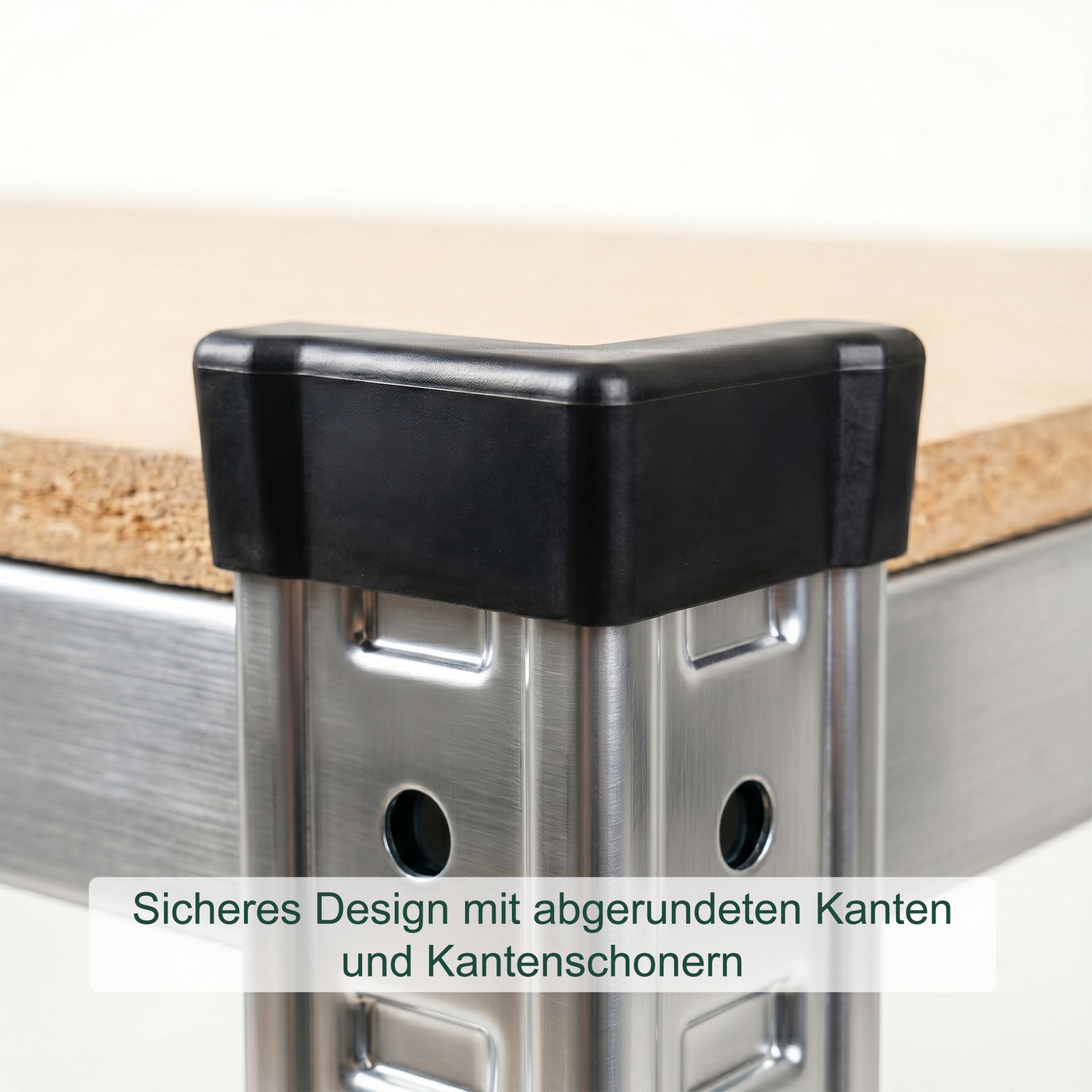 Schwerlastregal auf Rollen Hellbraun-Silber von Relaxdays