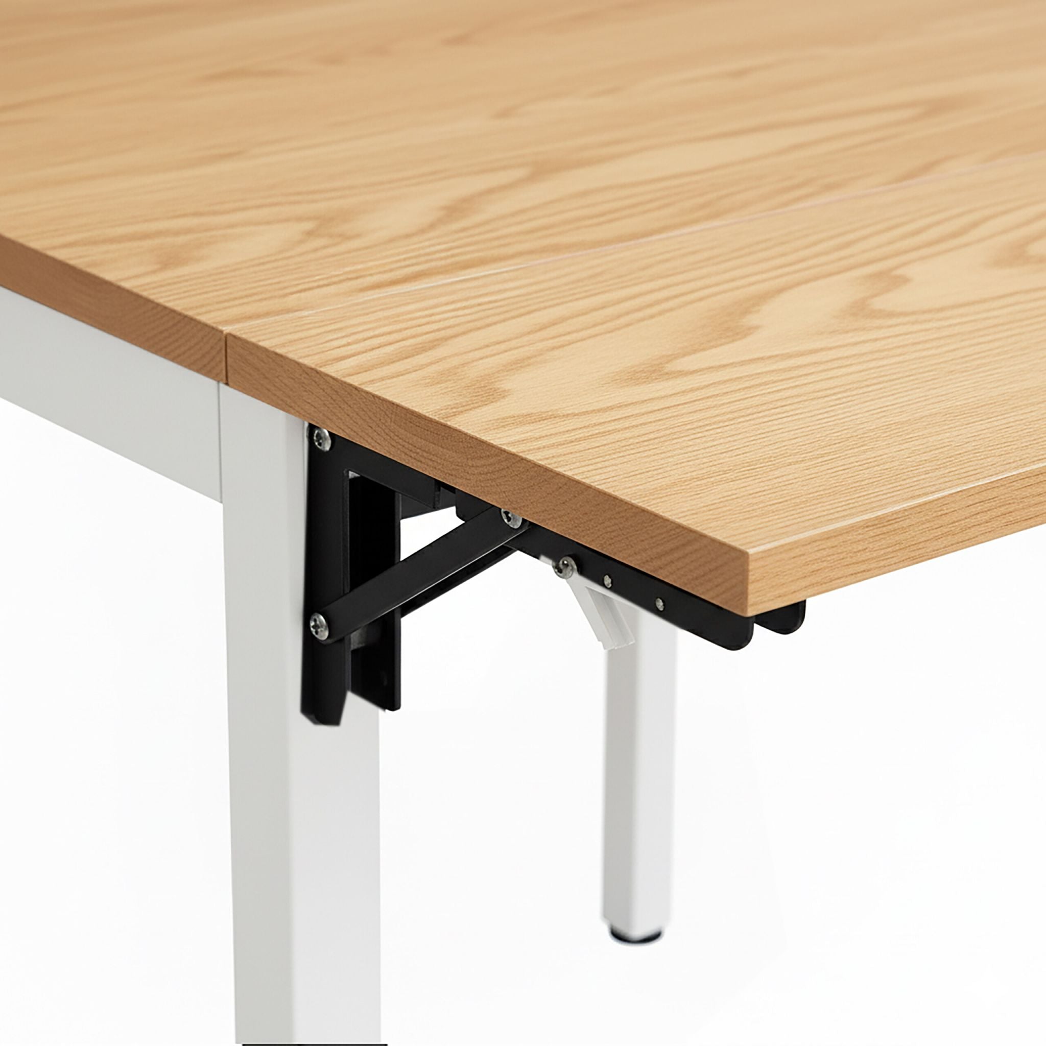Esstisch klappbar 2 bis 4 Personen Weiss-Hellbraun von Relaxdays