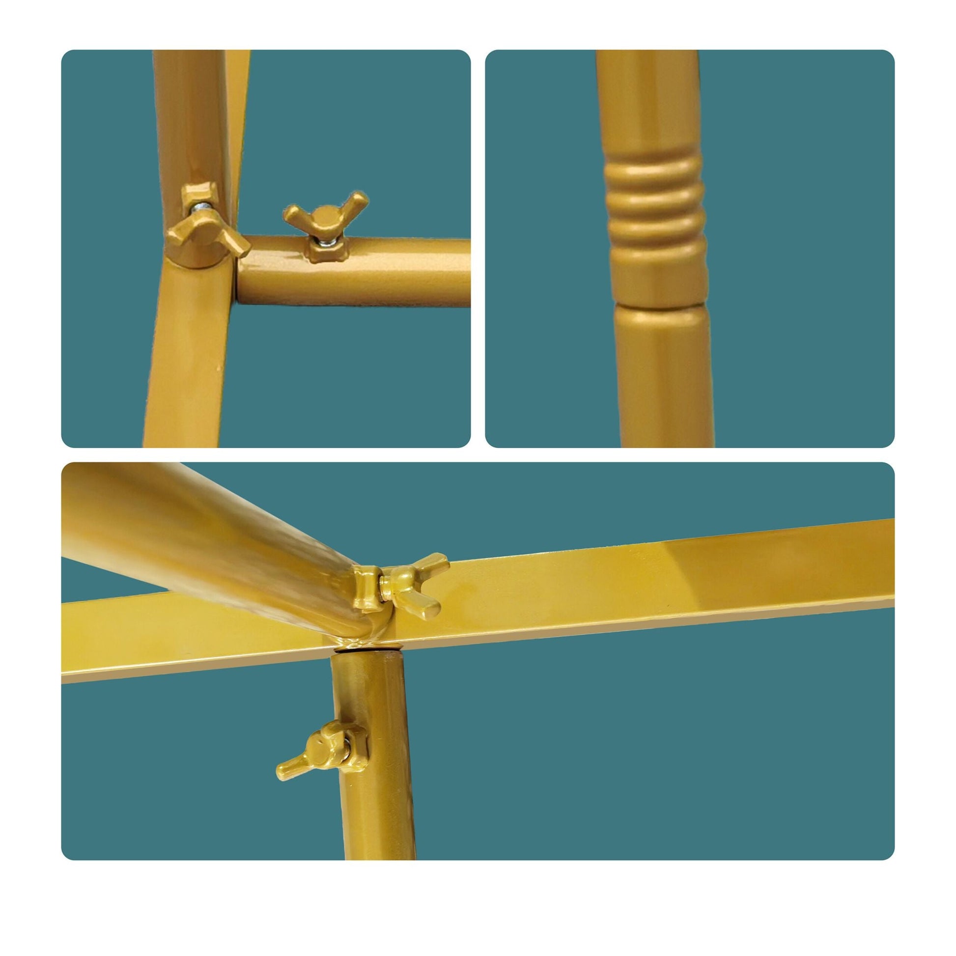 Luftballon Bogen eckig Gold von Relaxdays