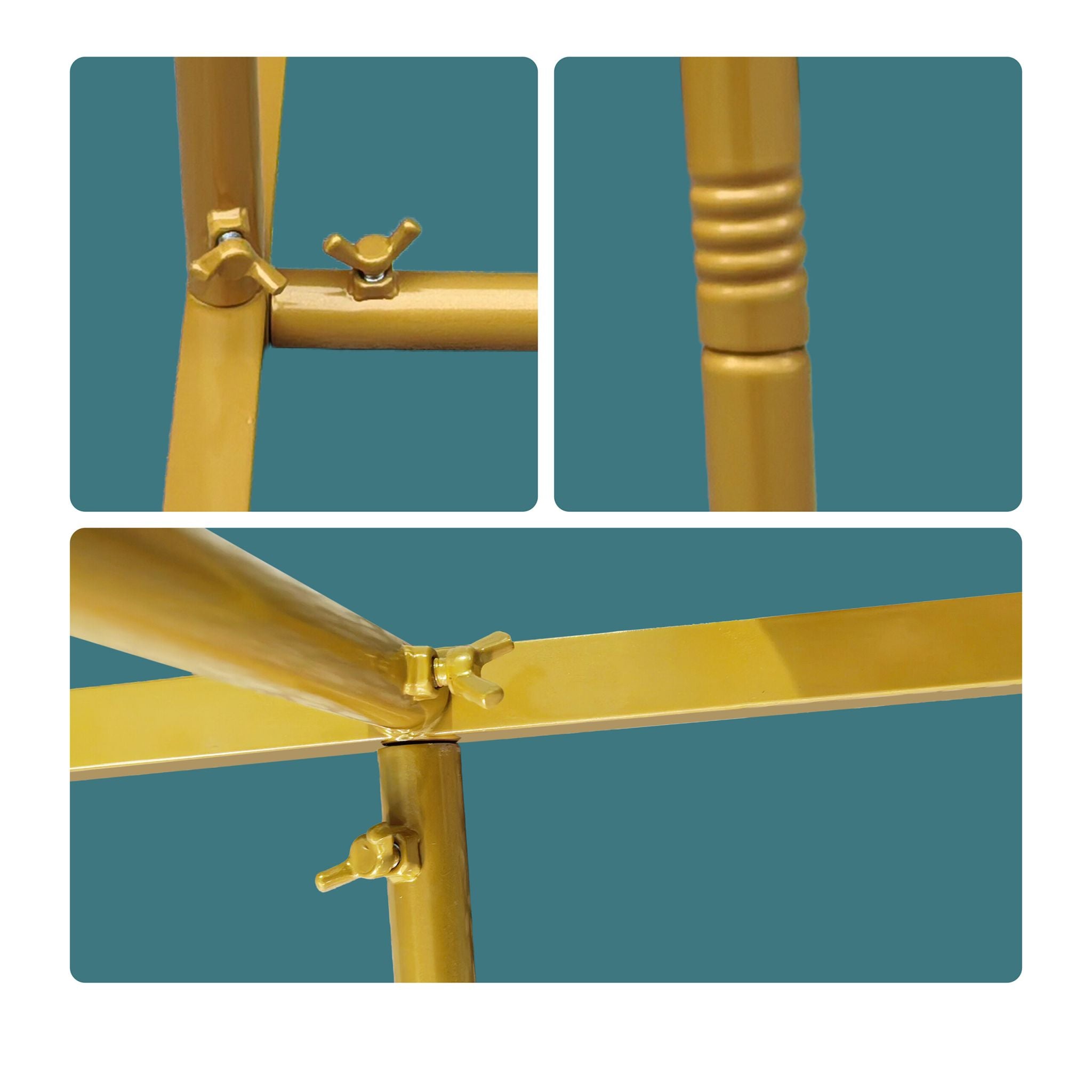 Luftballon Bogen eckig Gold von Relaxdays